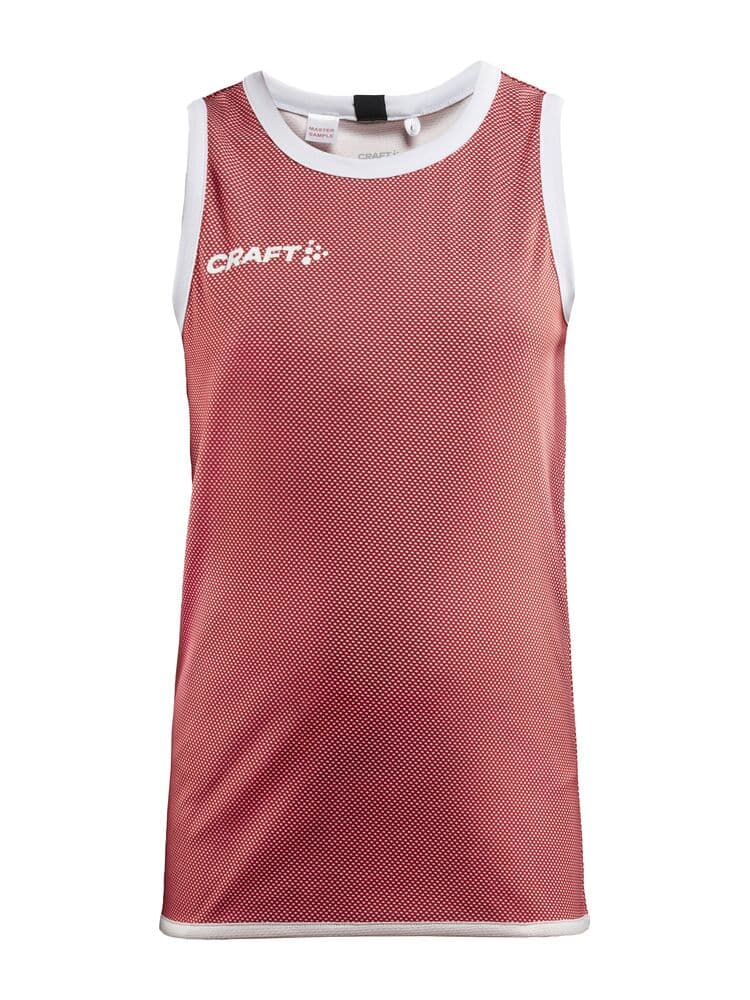 Craft Progress reversible basket singlet jr coloris Rouge / Blanc