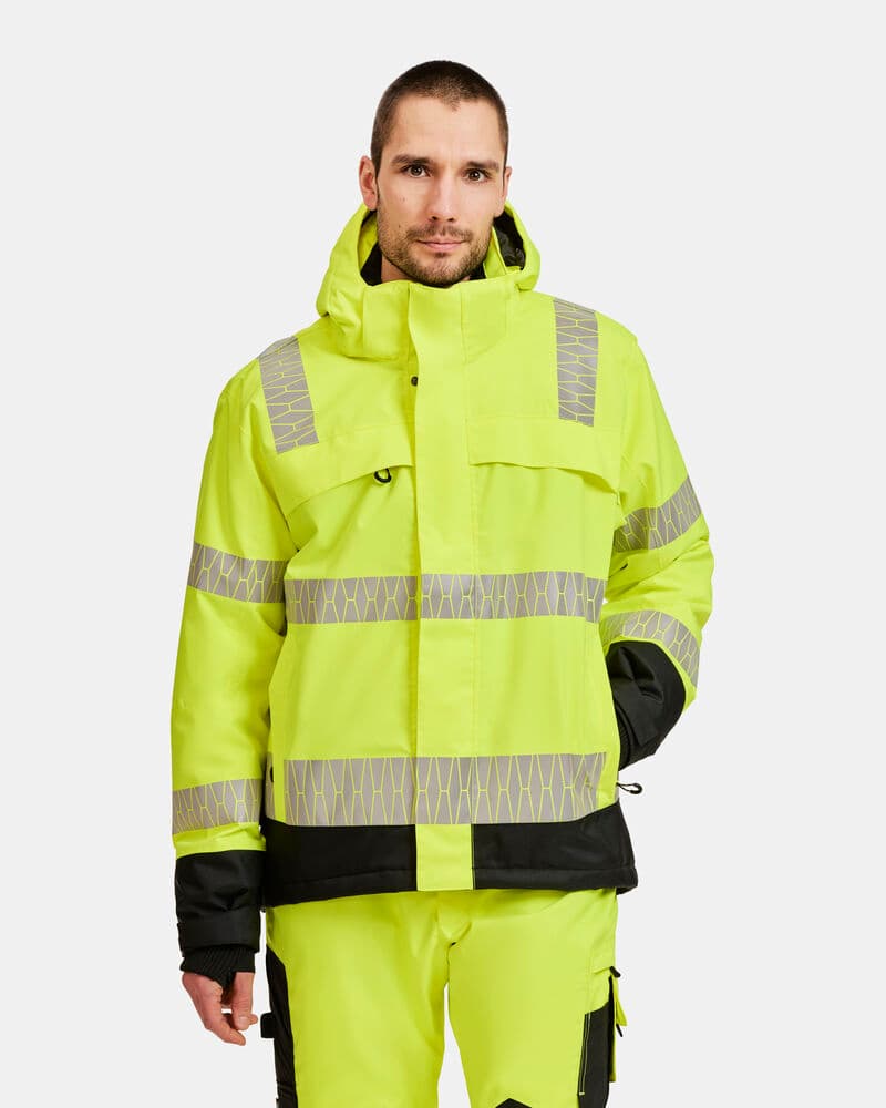 Jobman 2235 Winter Trousers Hi-Vis en situation