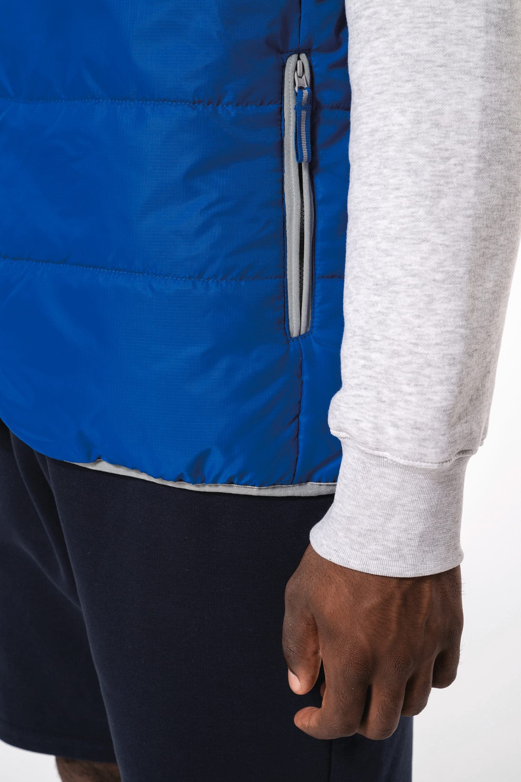 Bodywarmer matelassé unisexe en situation