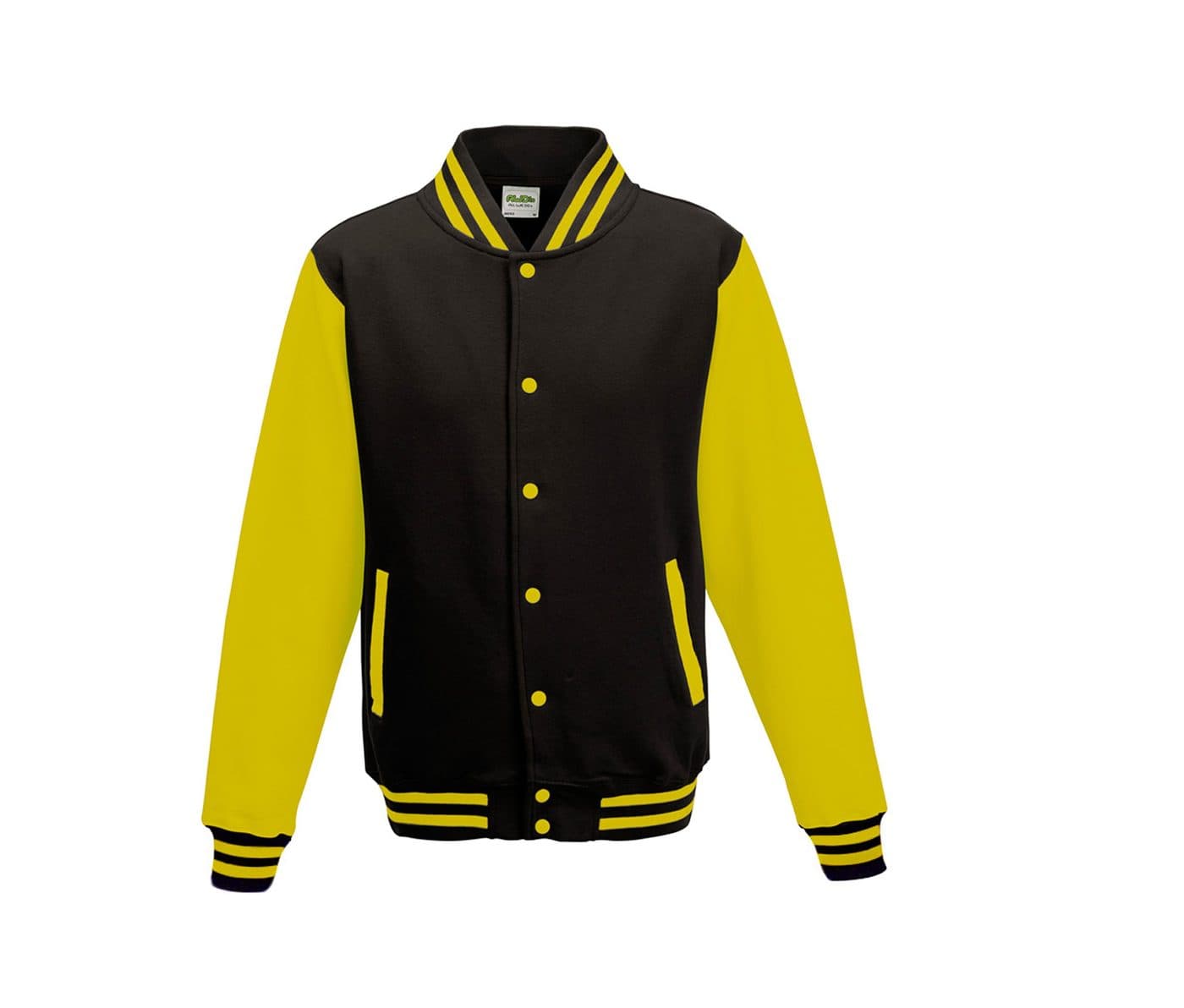 VARSITY JACKET coloris Noir jais / Jaune soleil