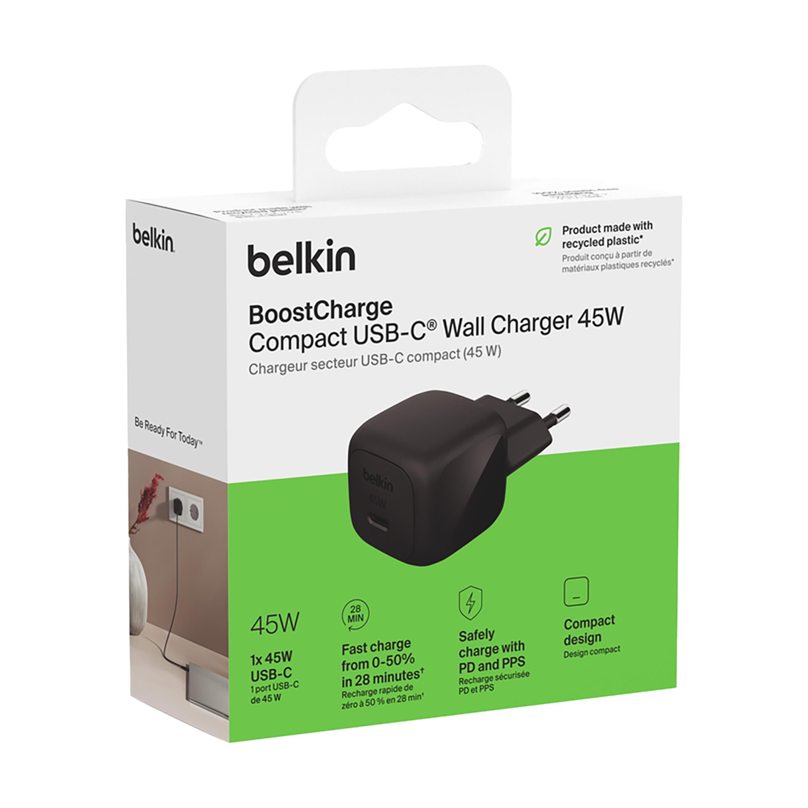 Chargeur mural Belkin 45W USB PD avec PPS en situation