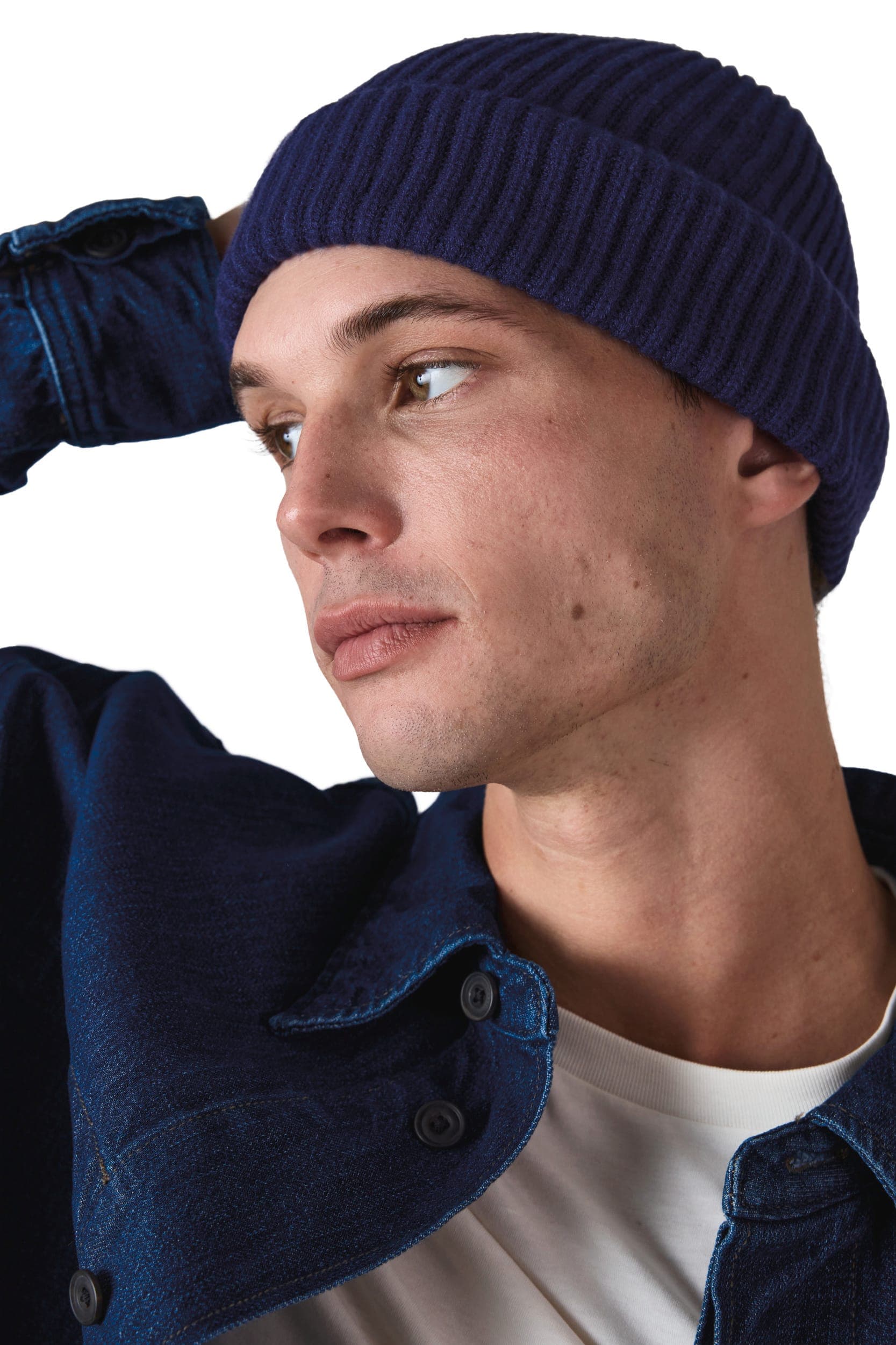 Bonnet en maille avec revers - K-up Gold Label en situation