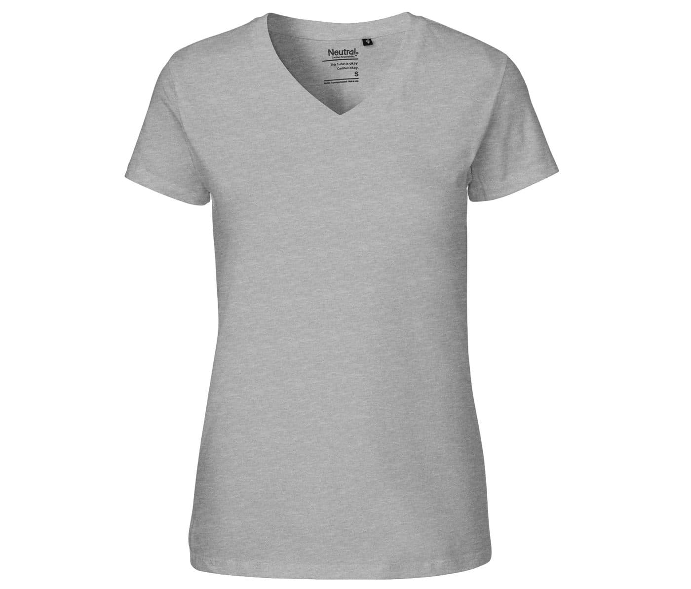 LADIES V-NECK T-SHIRT coloris Gris sport