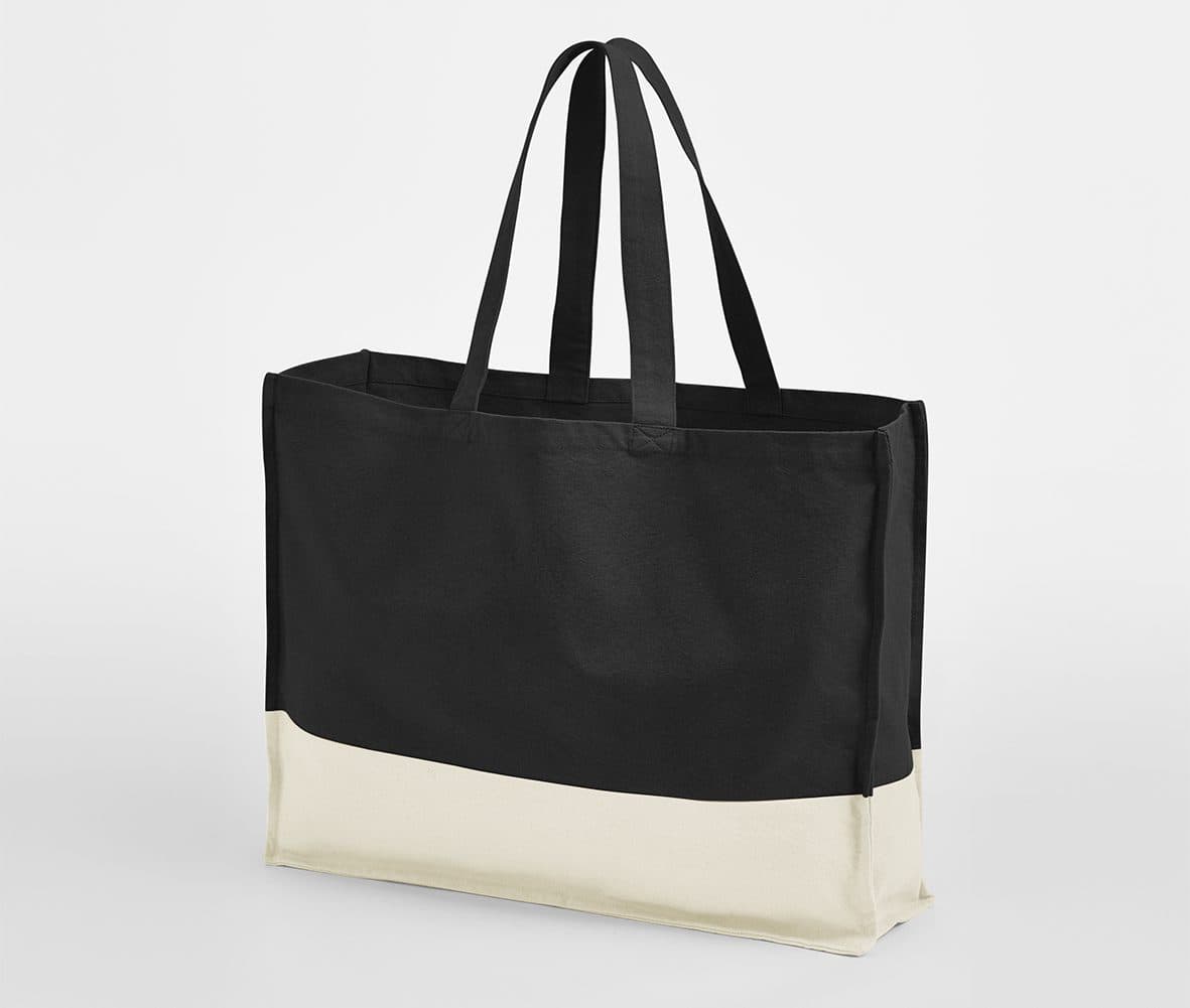 EARTHAWARE® ORGANIC CONTRAST SHOPPER coloris Noir / Naturel