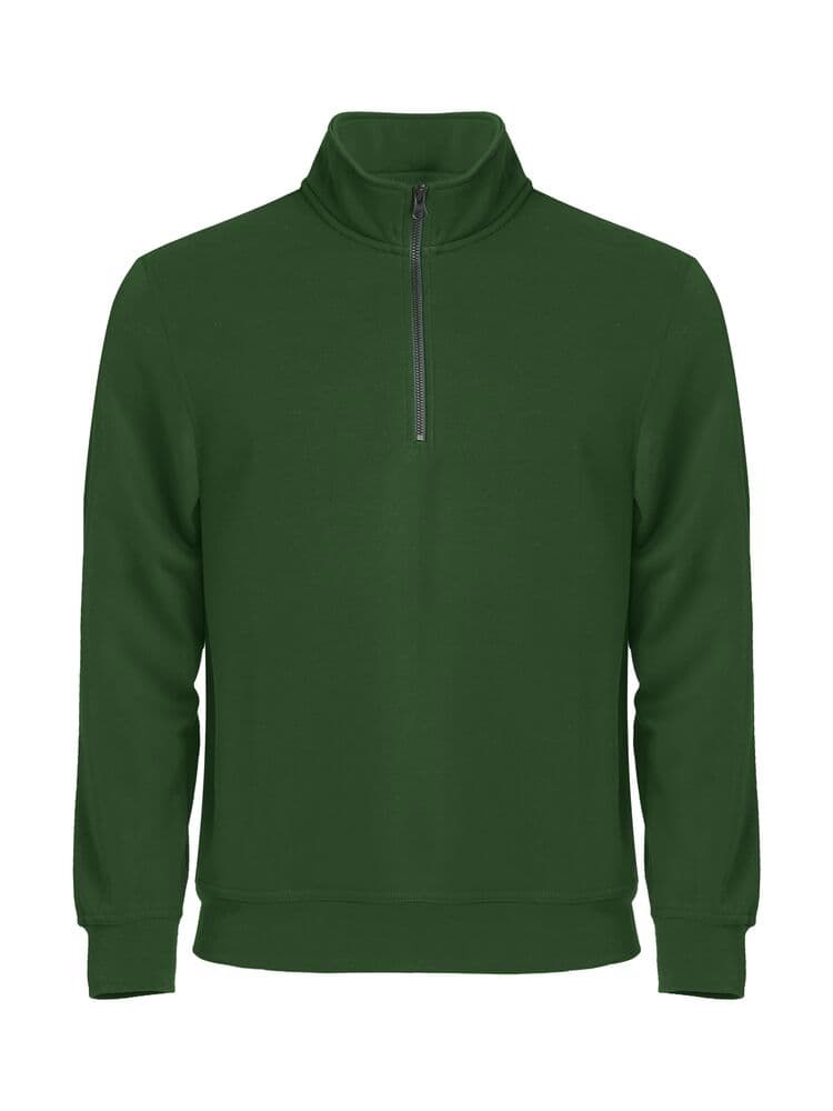 Clique Basic Half Zip coloris Vert bouteille