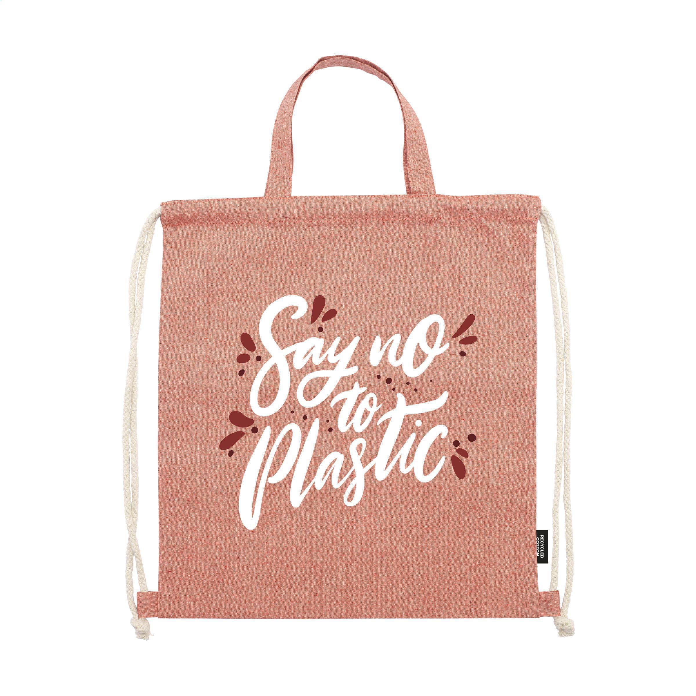 Sac à dos PromoBag Plus coton GRS recyclé (180 g/m²) en situation