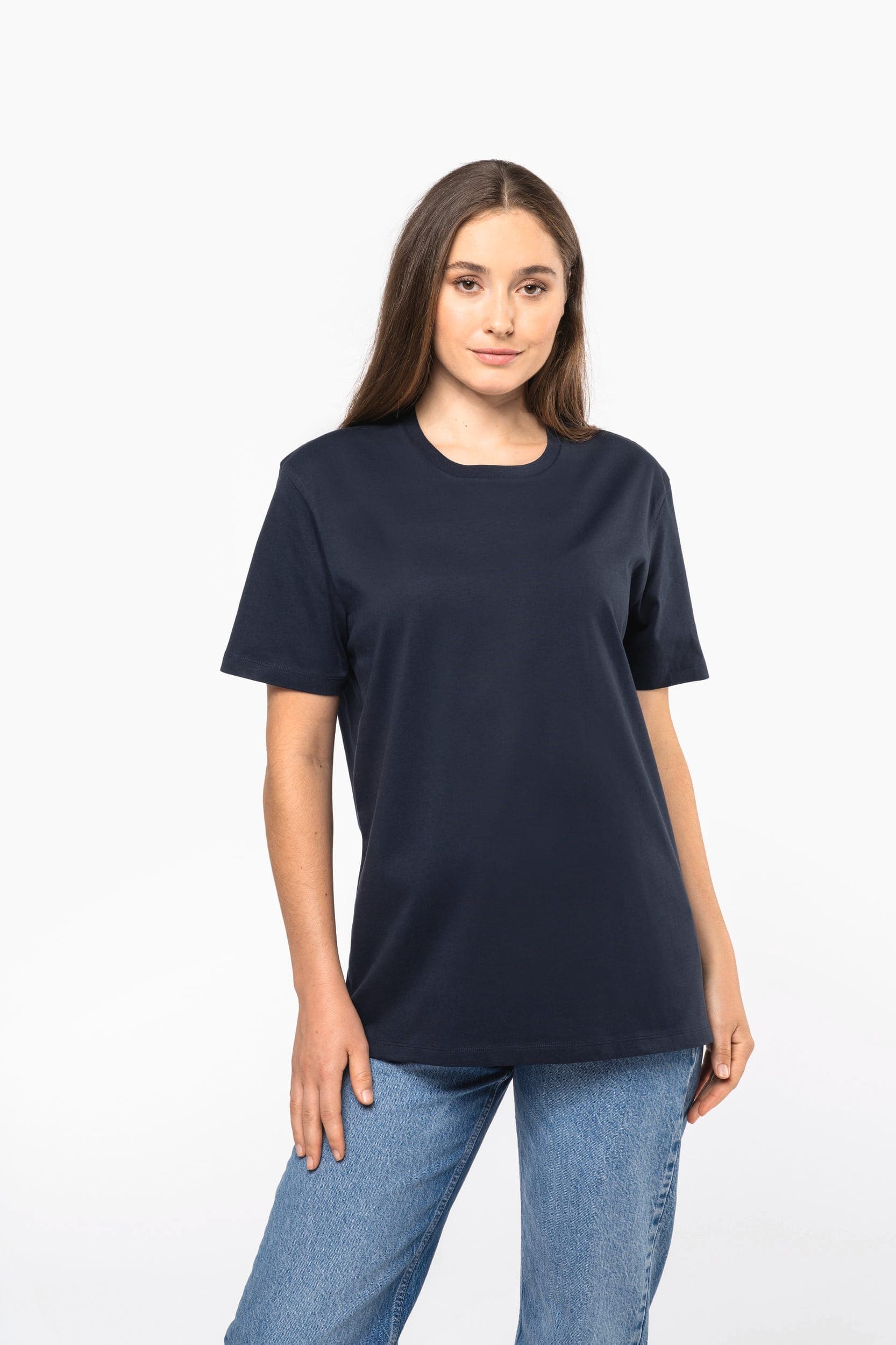 T-shirt manches courtes col rond unisexe en situation