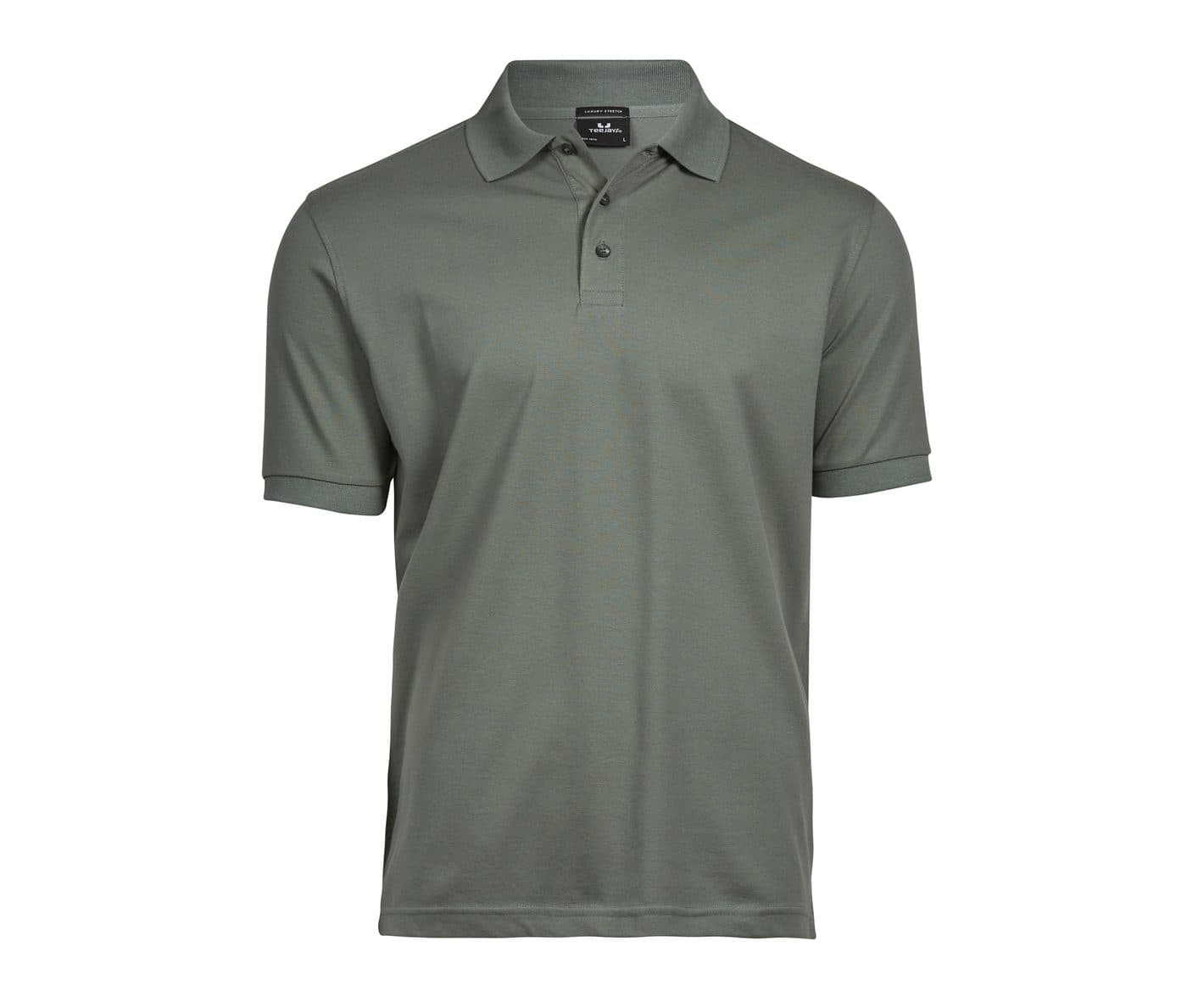 LUXURY STRETCH POLO coloris Vert feuille