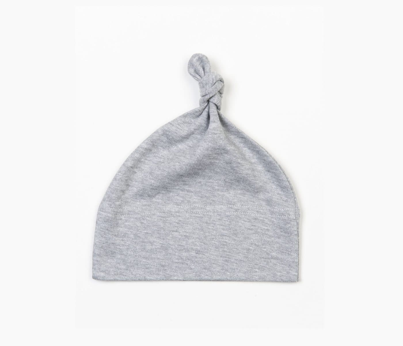 BABY 1 KNOT HAT coloris Gris chiné