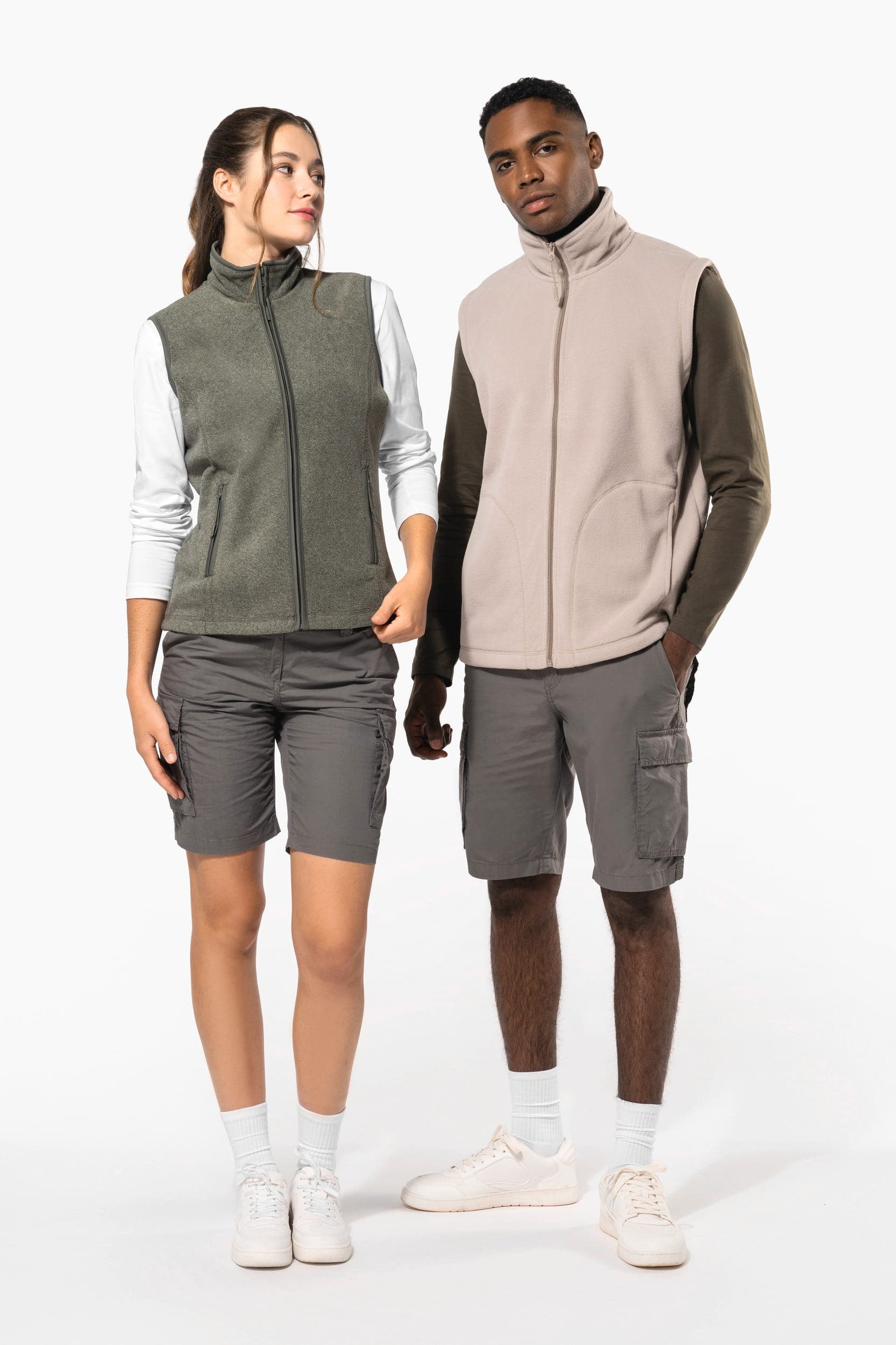 Bodywarmer micropolaire homme en situation