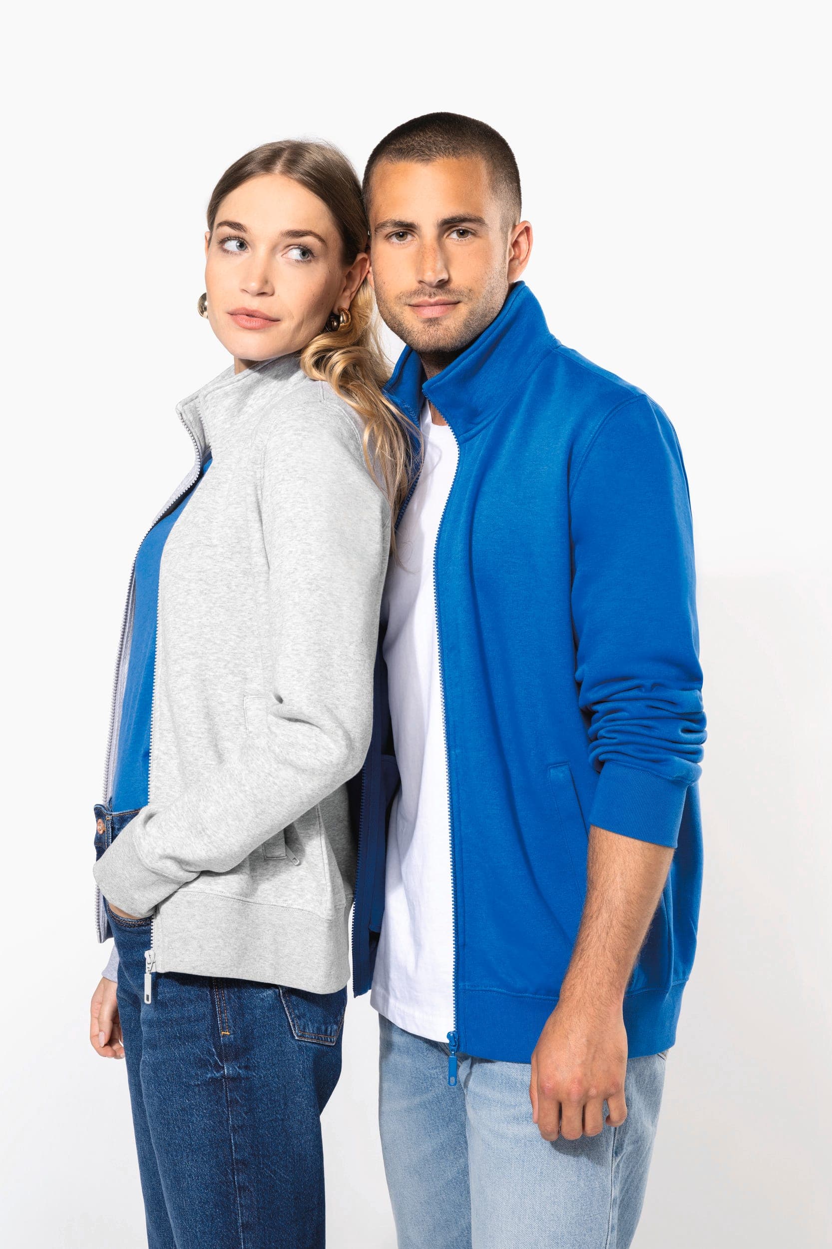 Veste molleton gratté femme en situation
