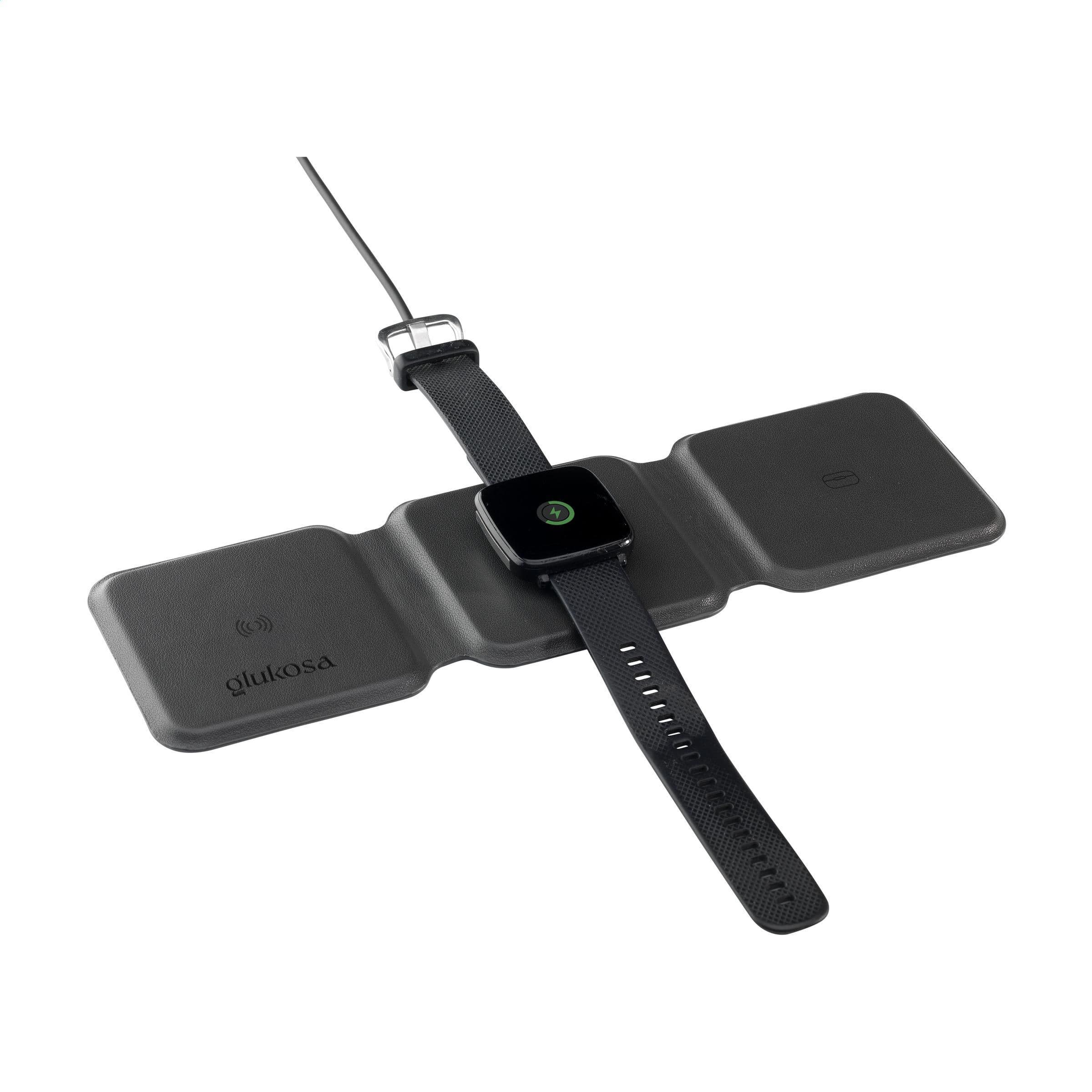 Chargeur sans fil TriCharge RCS PU recyclé en situation