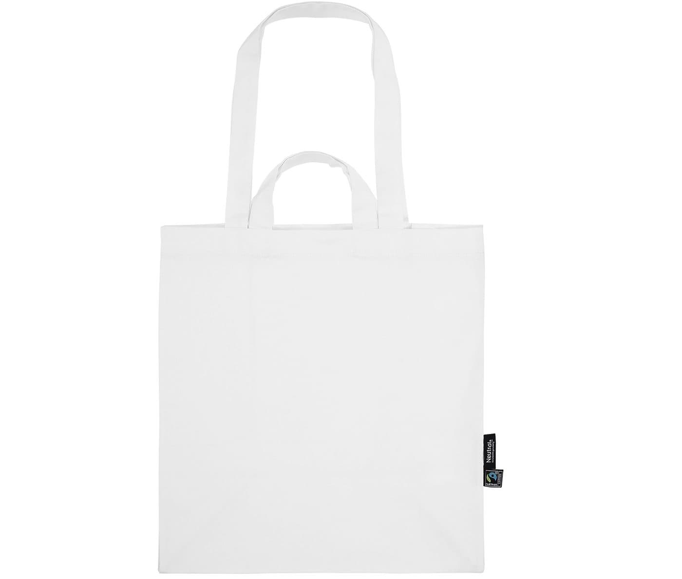 TWILL BAG WITH MULTIPLE HANDLES coloris Blanc