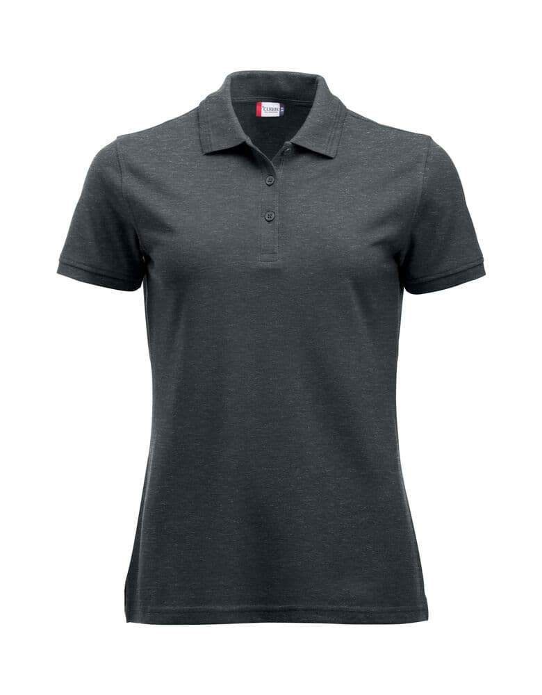 Clique Manhattan Women Polo coloris Anthracite chiné