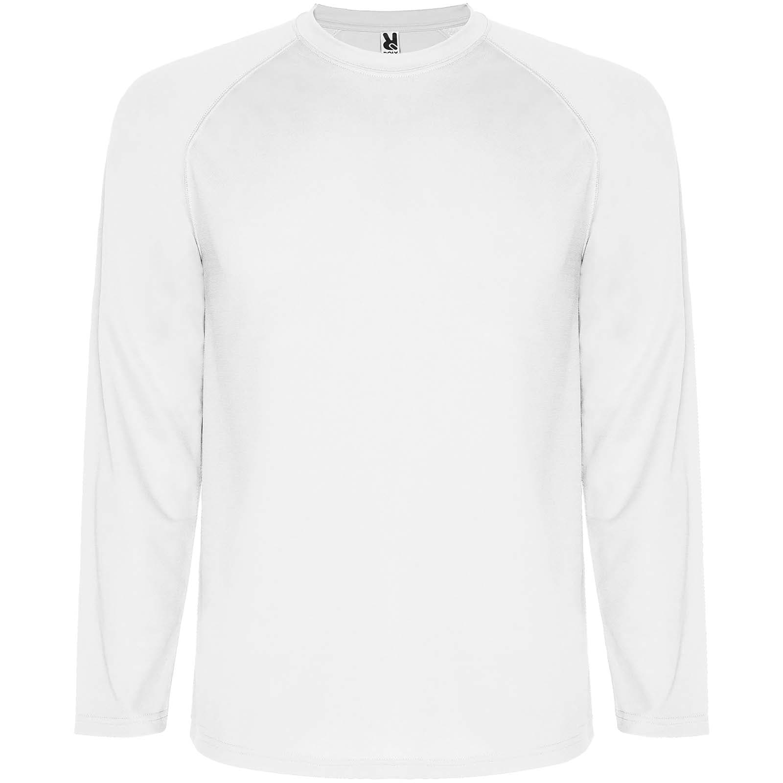 T-shirt de sport de 150 g/m² Montecarlo à manches longues pour enfants coloris Blanc