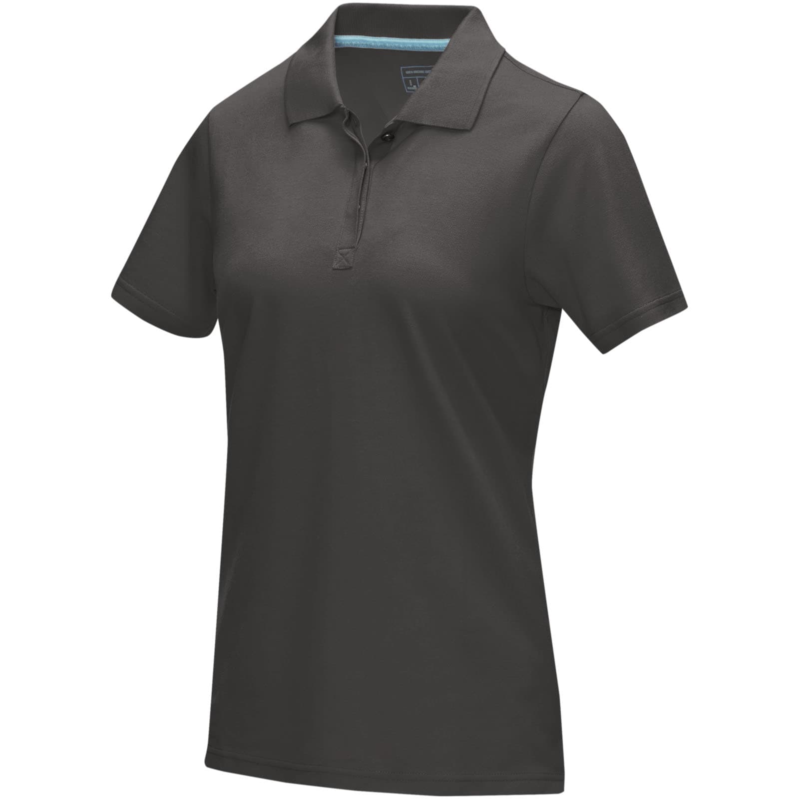 Polo Graphite bio manches courtes femme coloris Gris orage