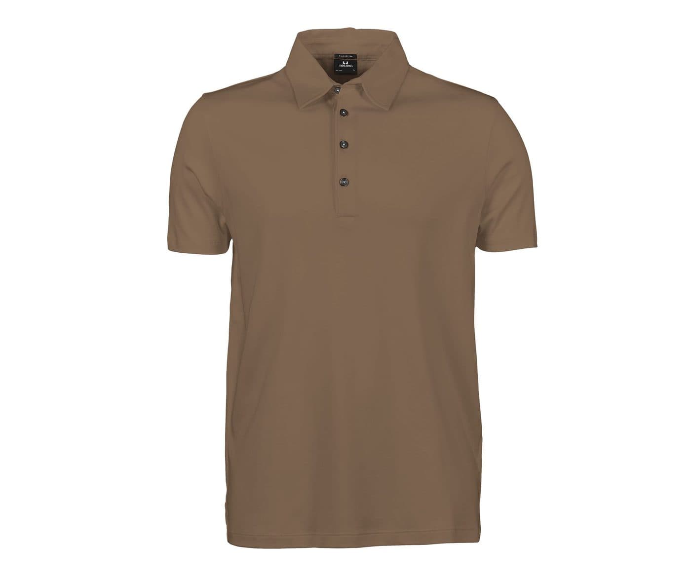 PIMA COTTON POLO coloris Bois