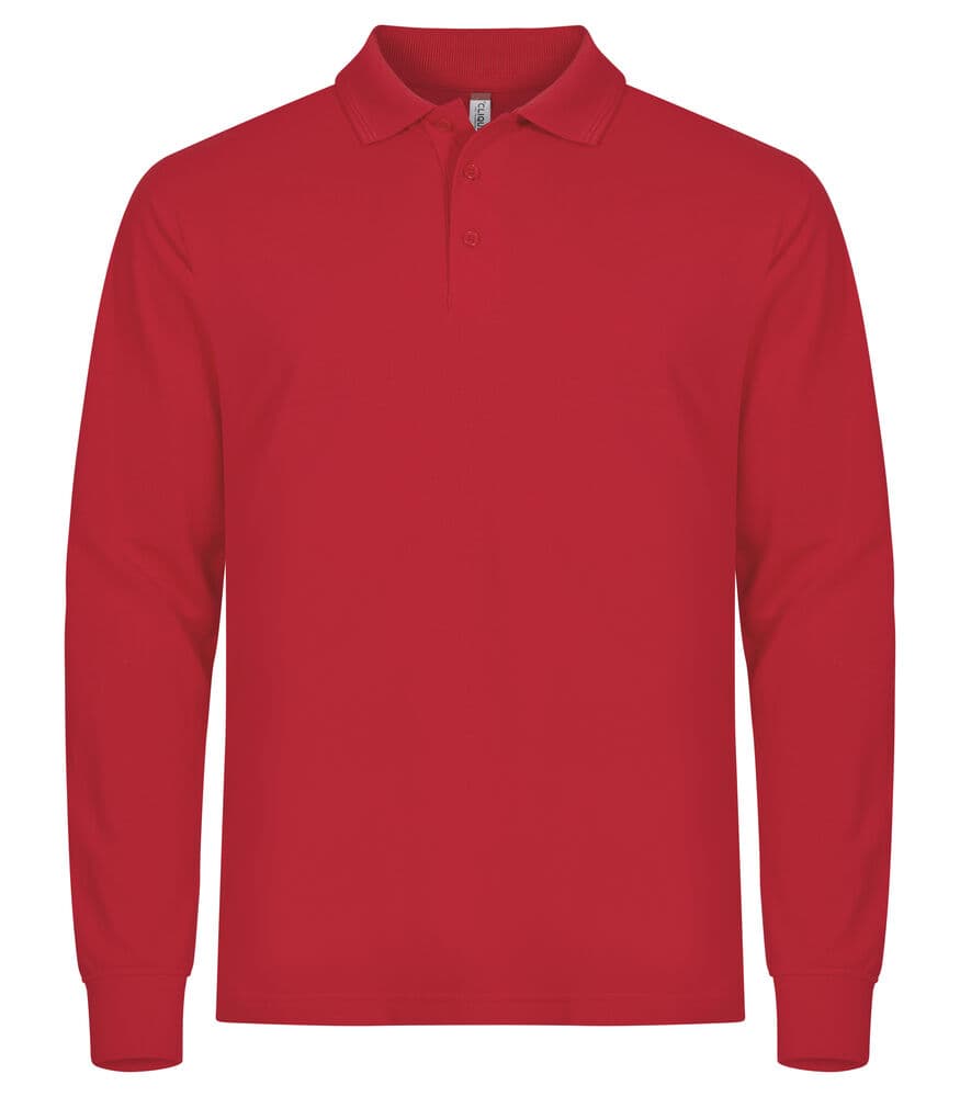 Clique Manhattan L/S Polo coloris Rouge