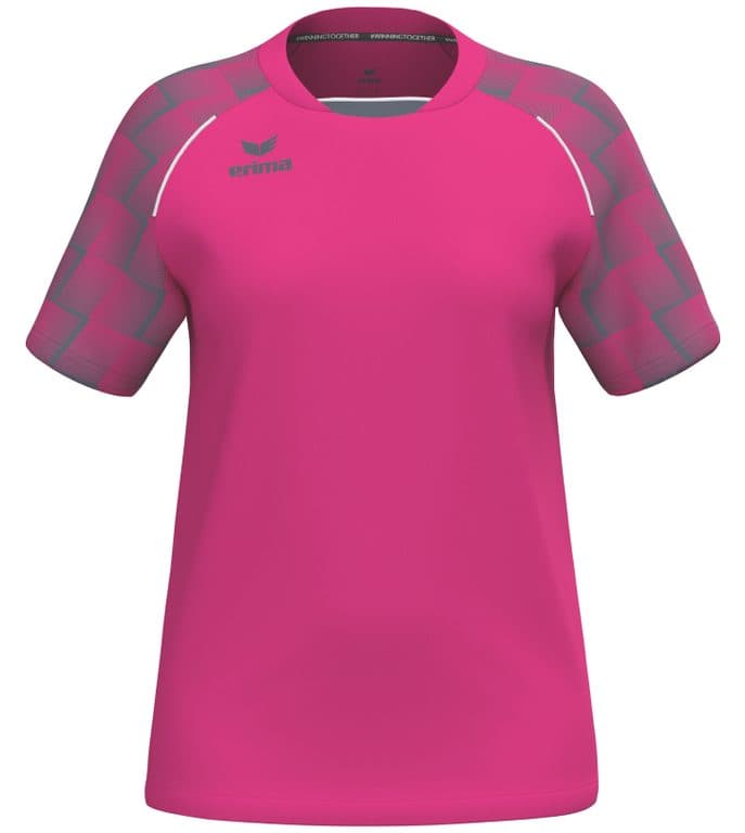 Maillot EVO STAR coloris Rose fluo / Gris ardoise