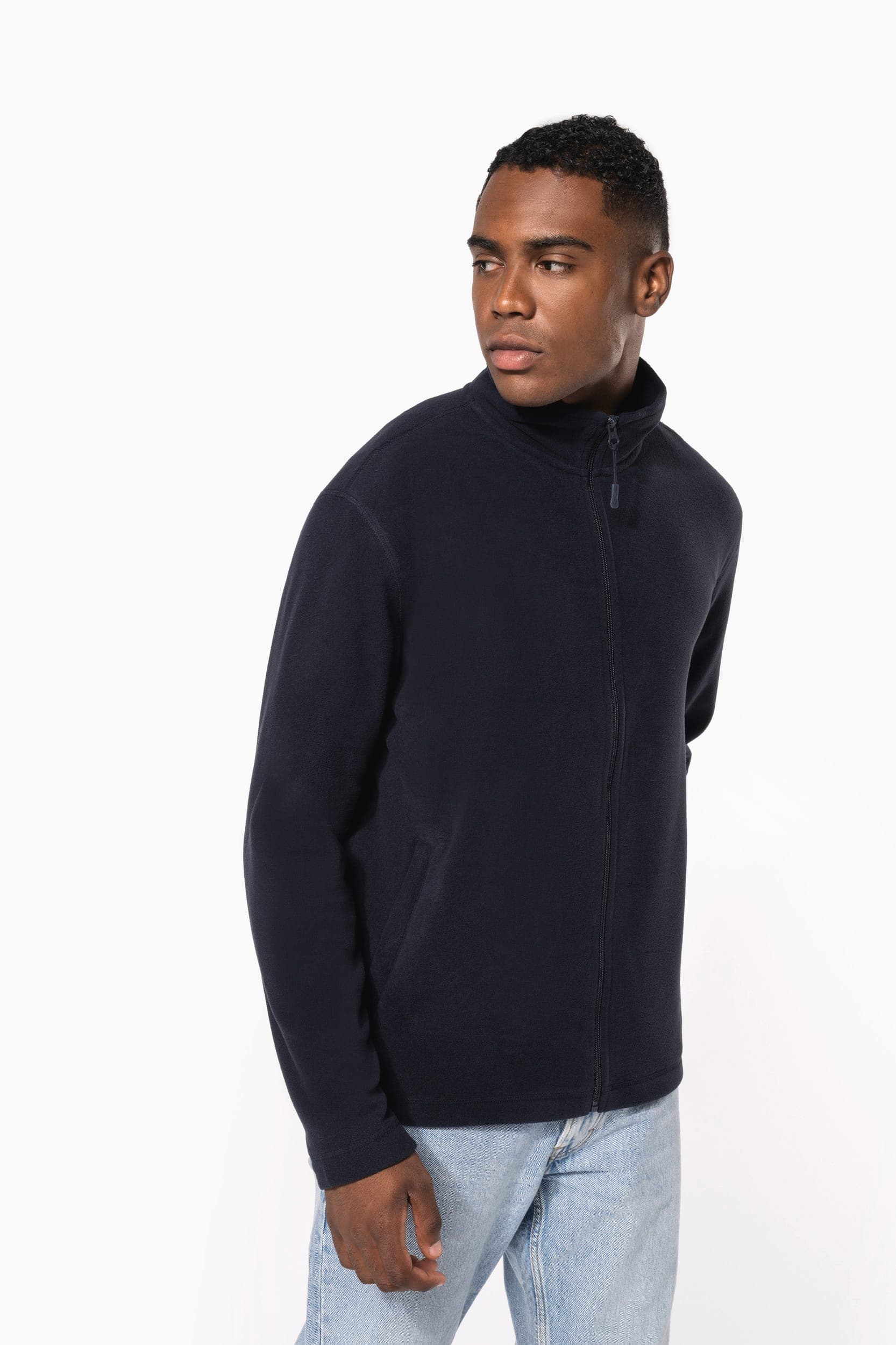 Veste micropolaire zippée unisexe en situation
