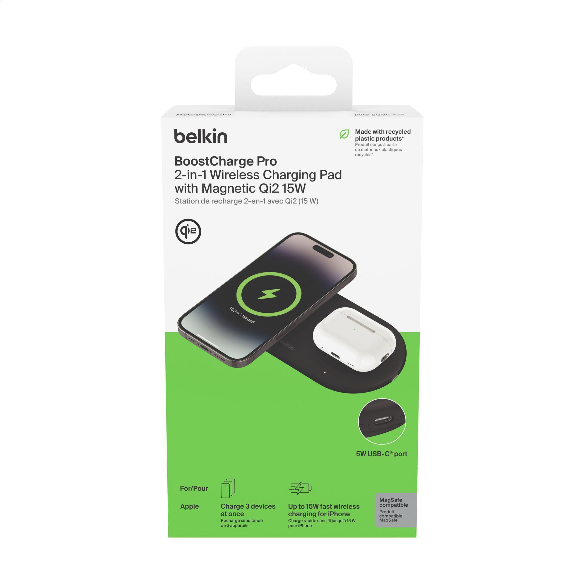 Tapis de charge Belkin BoostCharge Pro 2 en 1 EU en situation
