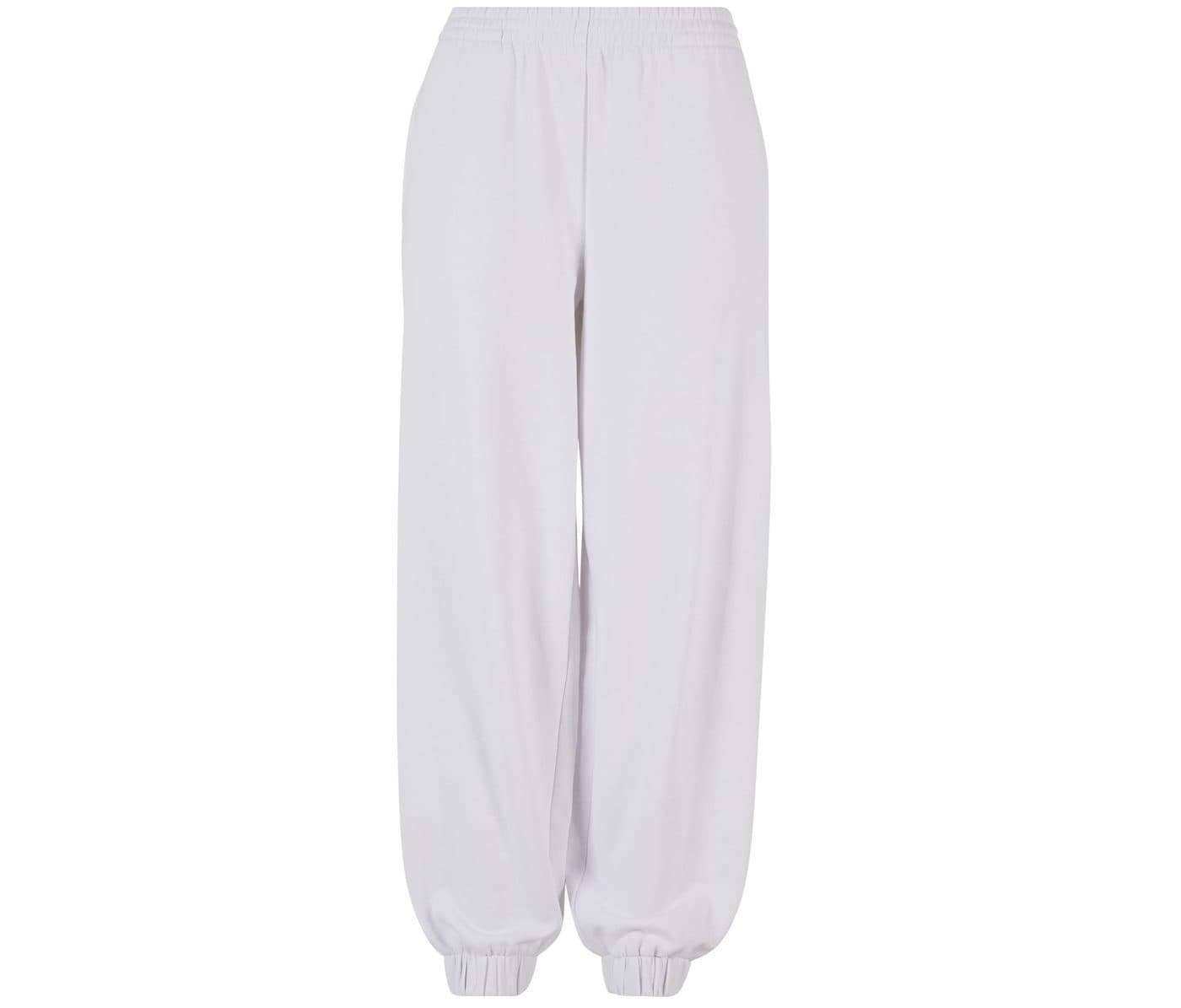 LADIES HIGH WAIST BALLON SWEAT PANTS coloris Blanc