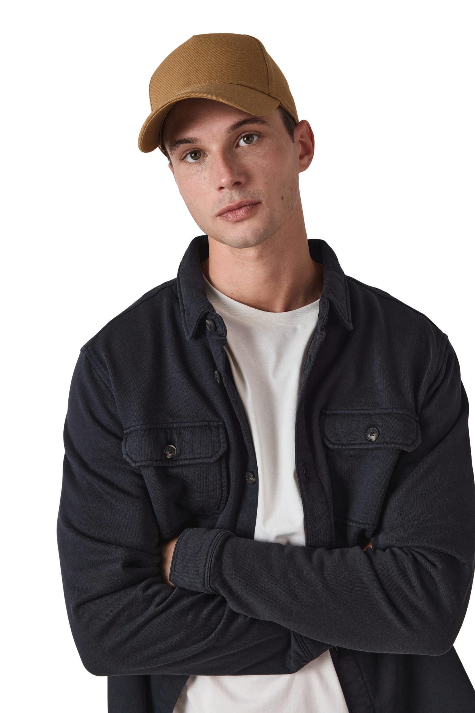 Casquette en coton bio 5 panneaux - K-up Gold Label en situation