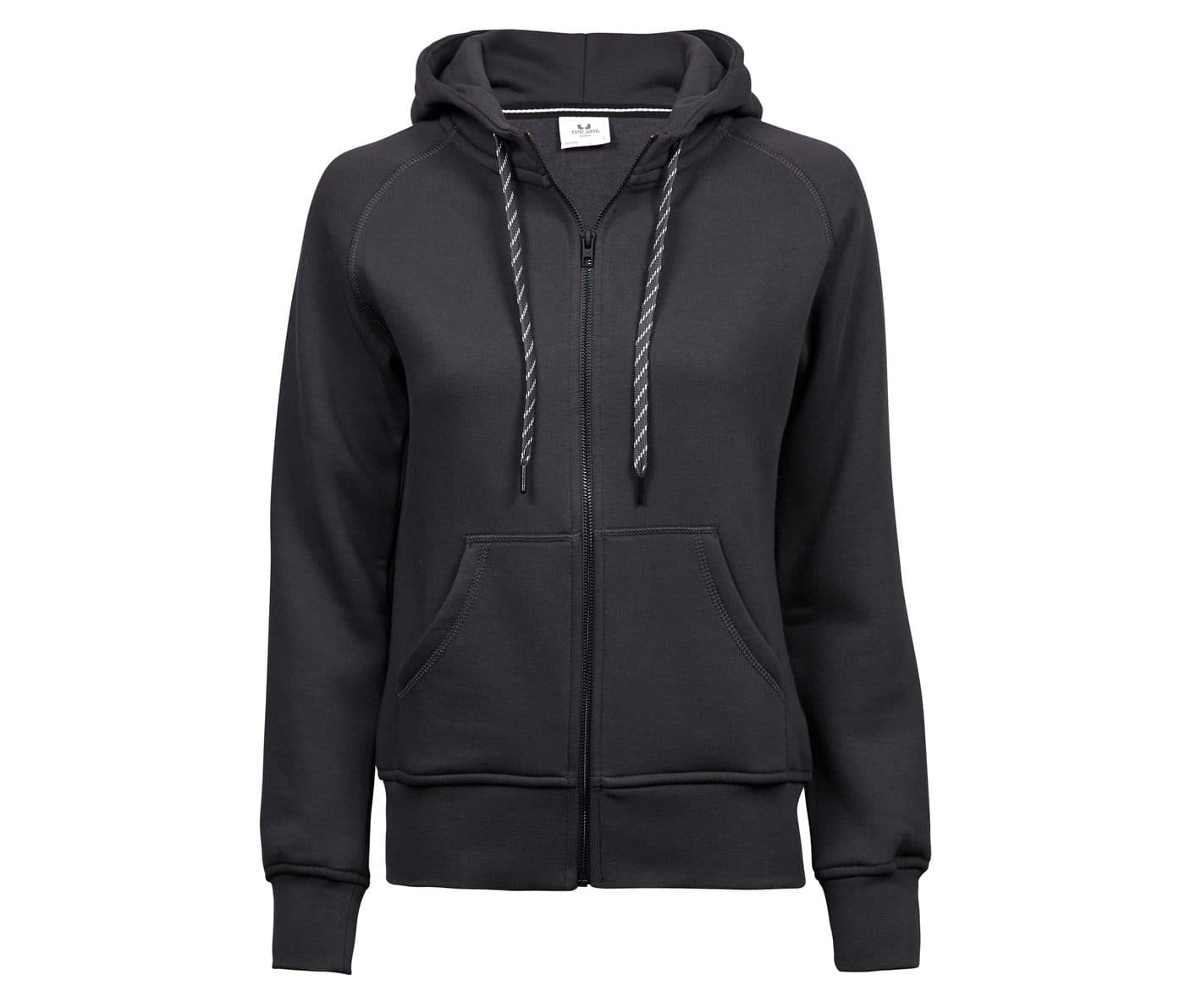 LADIES FASHION FULL ZIP HOOD coloris Gris foncé