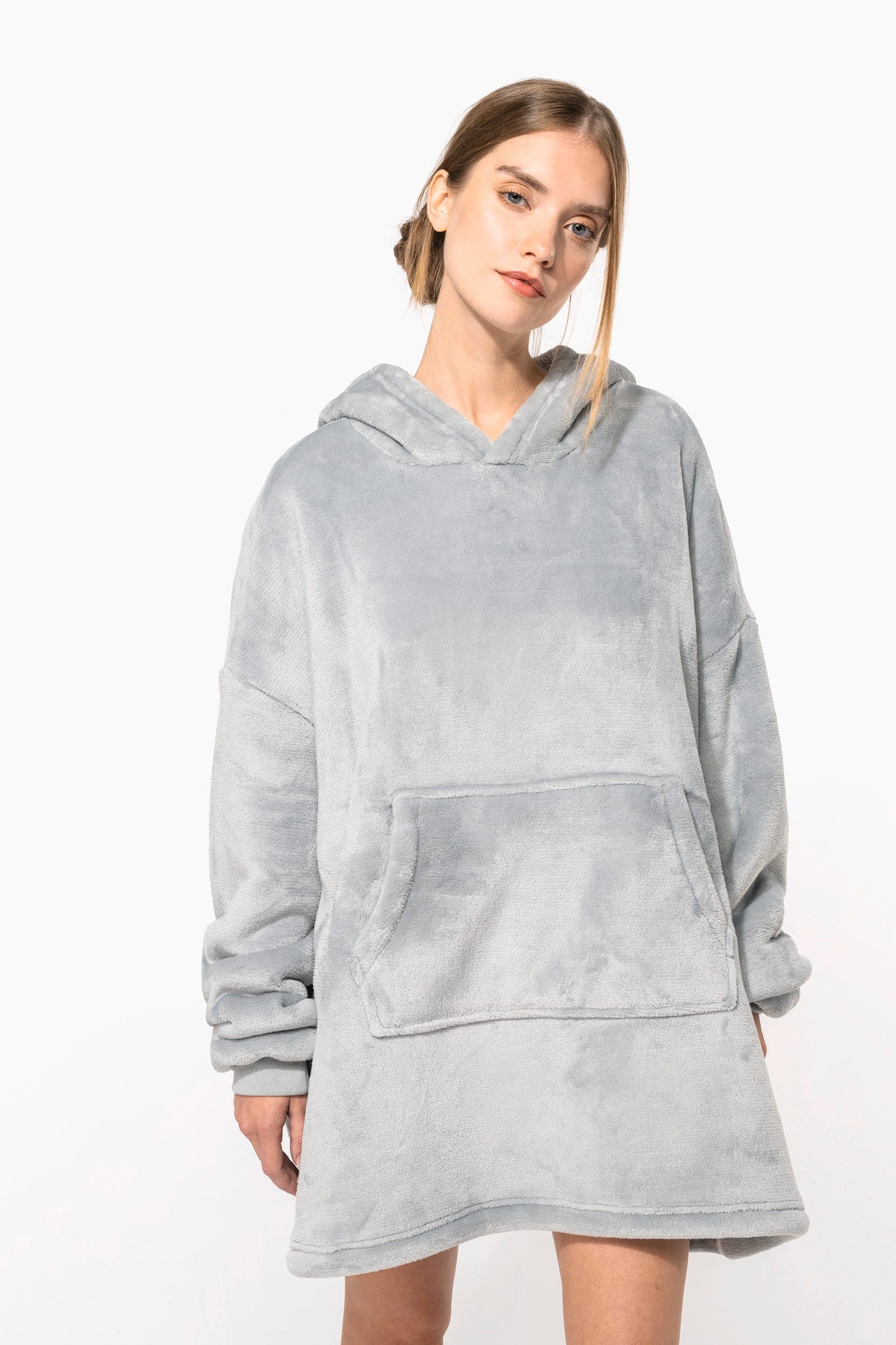 Plaid poncho unisexe en situation