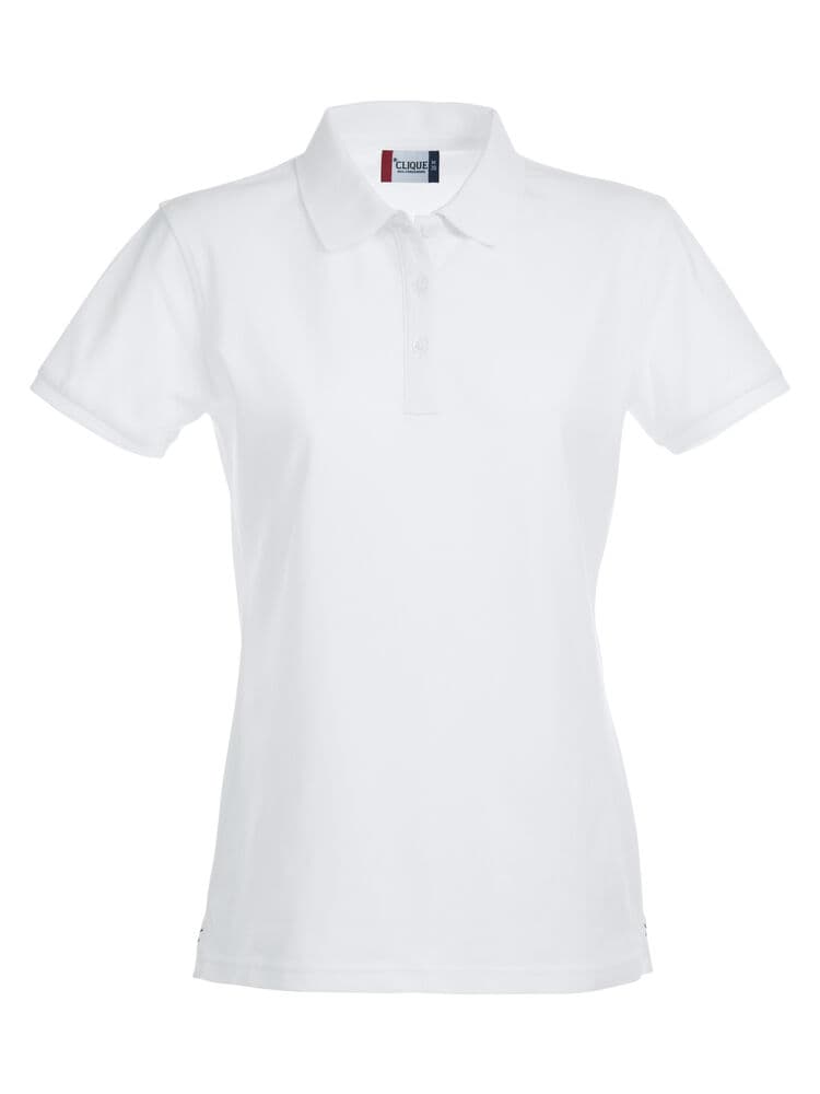 Clique Stretch Premium Polo Women coloris Blanc