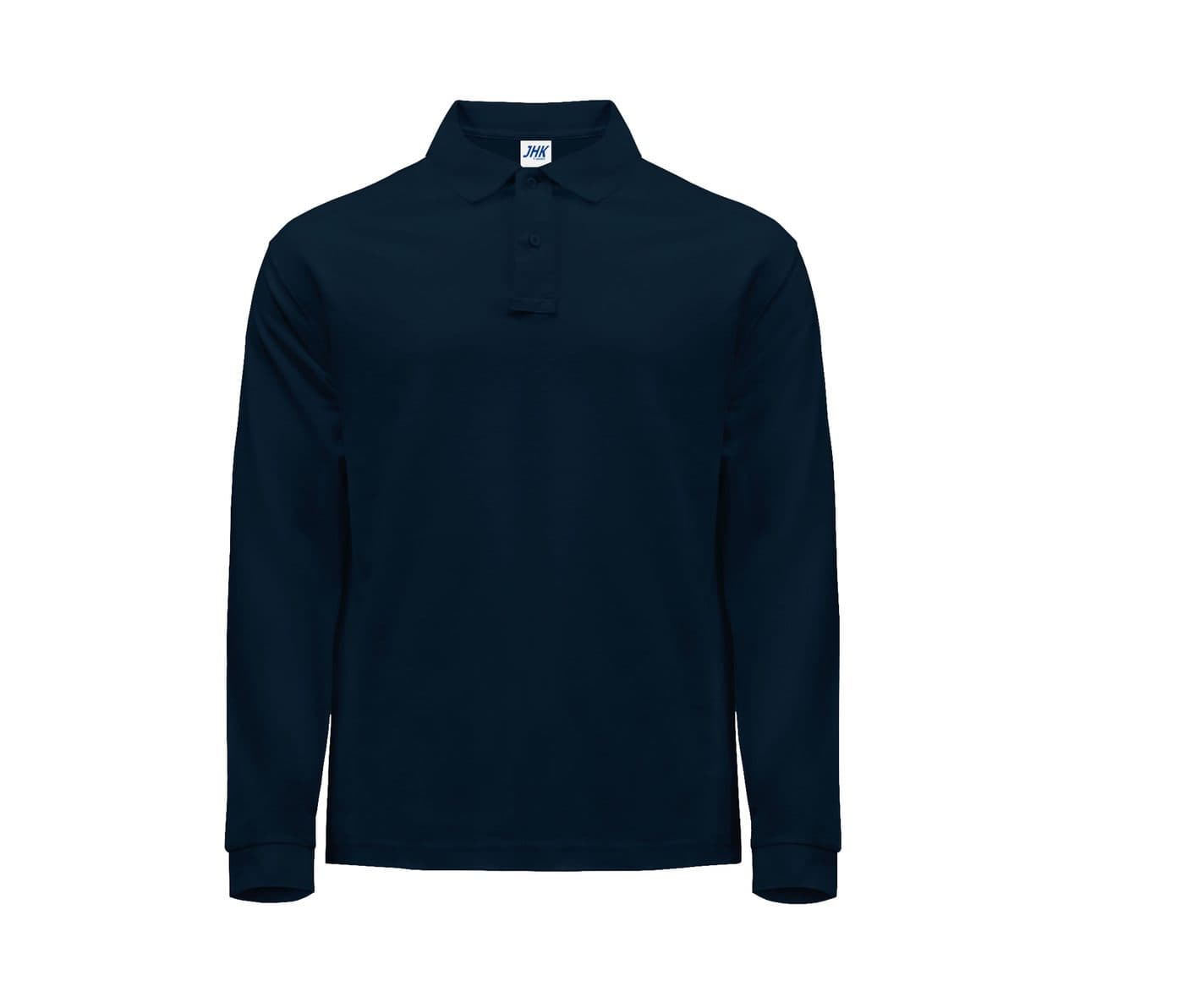 MAN REGULAR LONG SLEEVE POLO coloris Marine