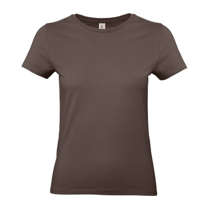 B&C #E190 /WOMEN T-SHIRT coloris Marron
