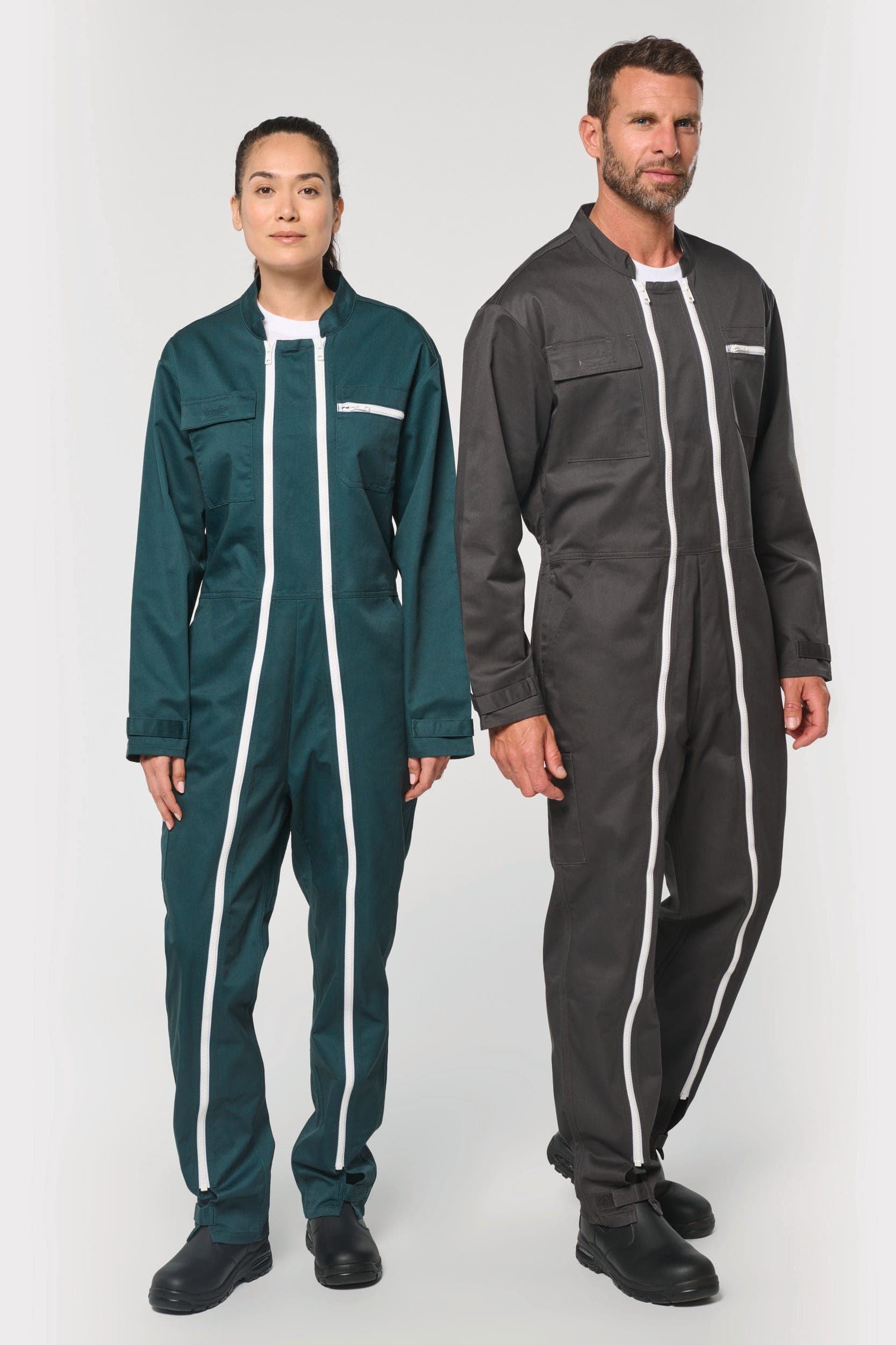 Combinaison double zip unisexe en situation