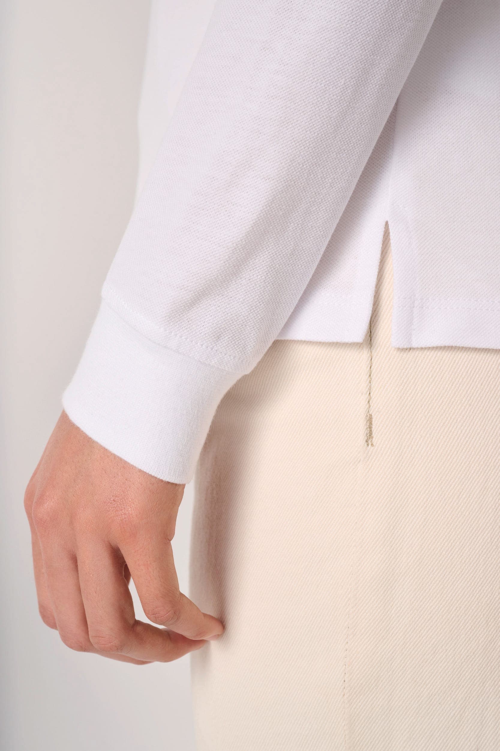 Polo piqué LSL femme en situation