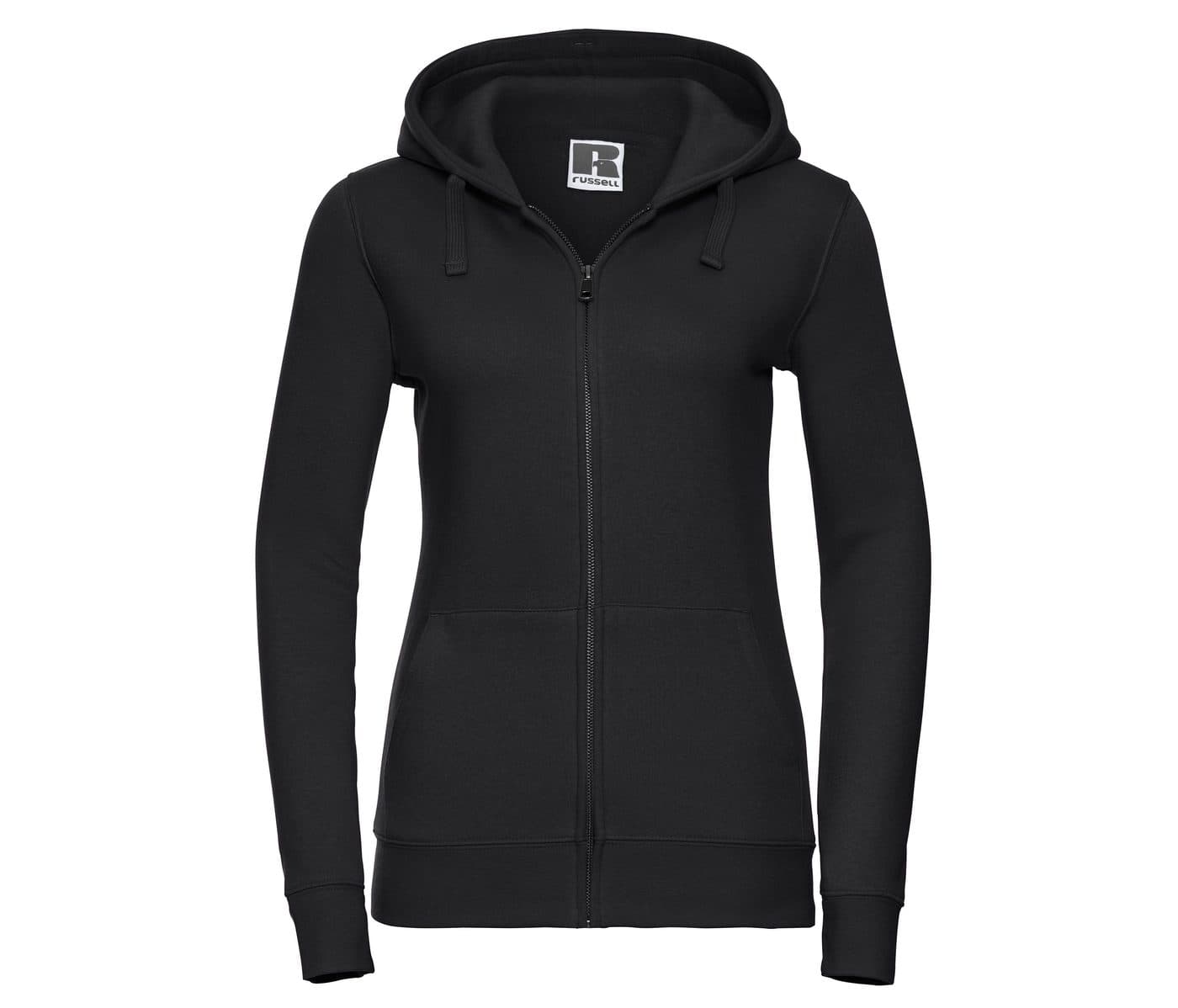 LADIES' AUTHENTIC ZIPPED HOOD JACKET coloris Noir