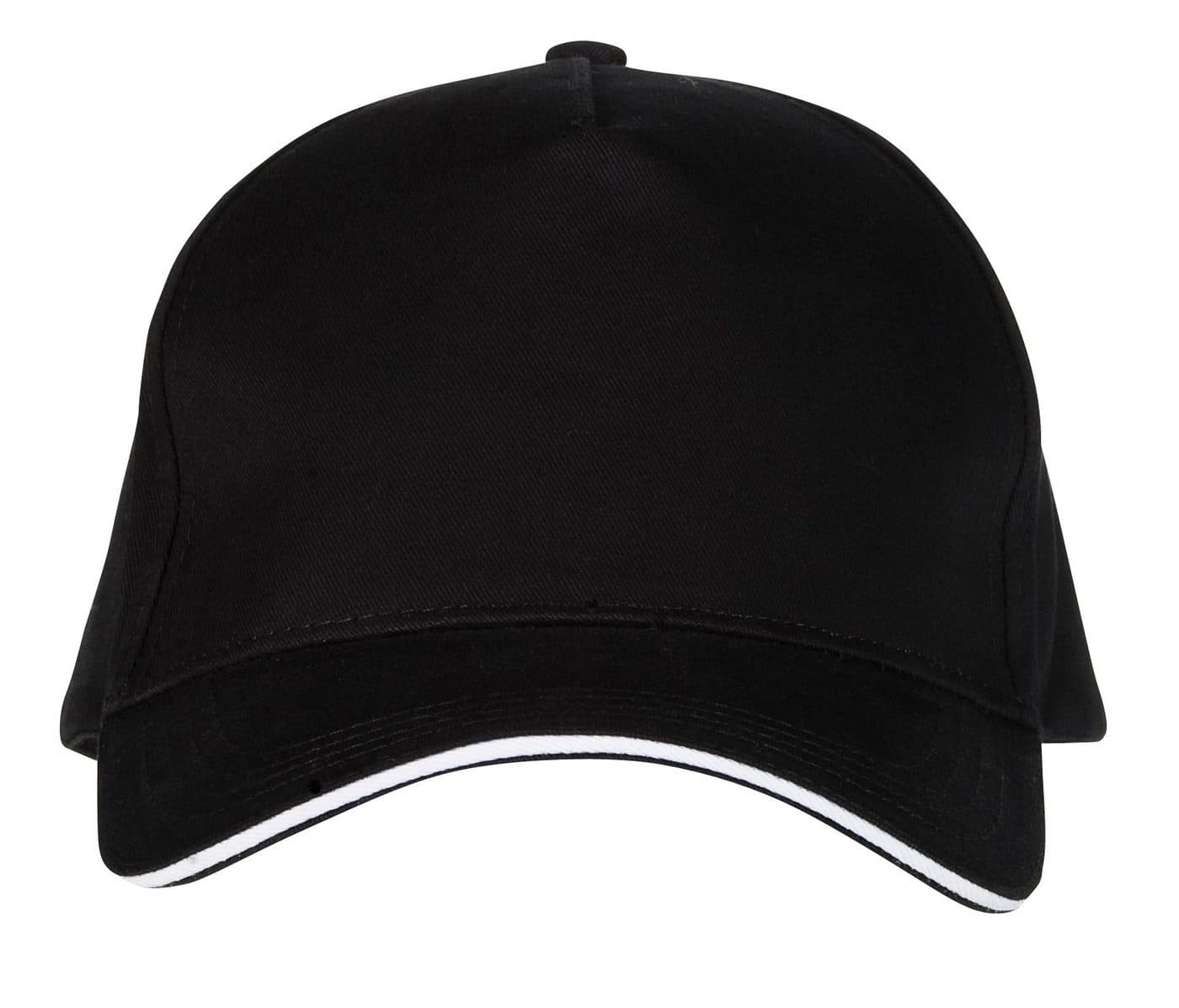 CASQUETTE 5 PANS coloris Noir / Blanc