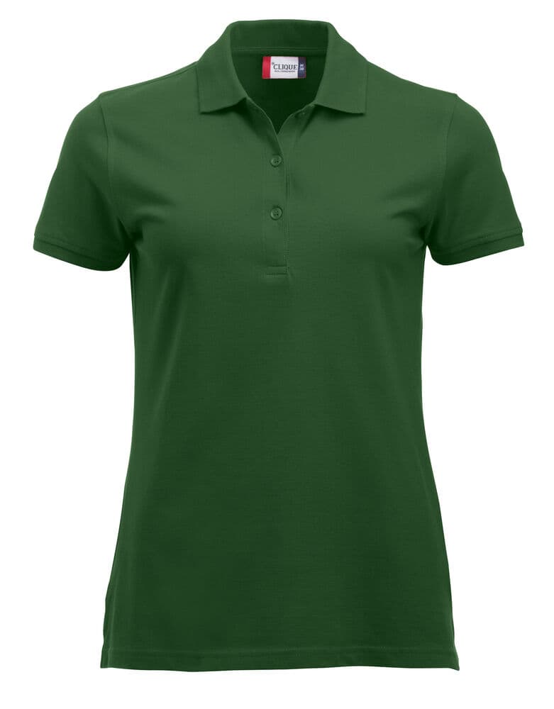Clique Classic Marion S/S Polo coloris Vert bouteille