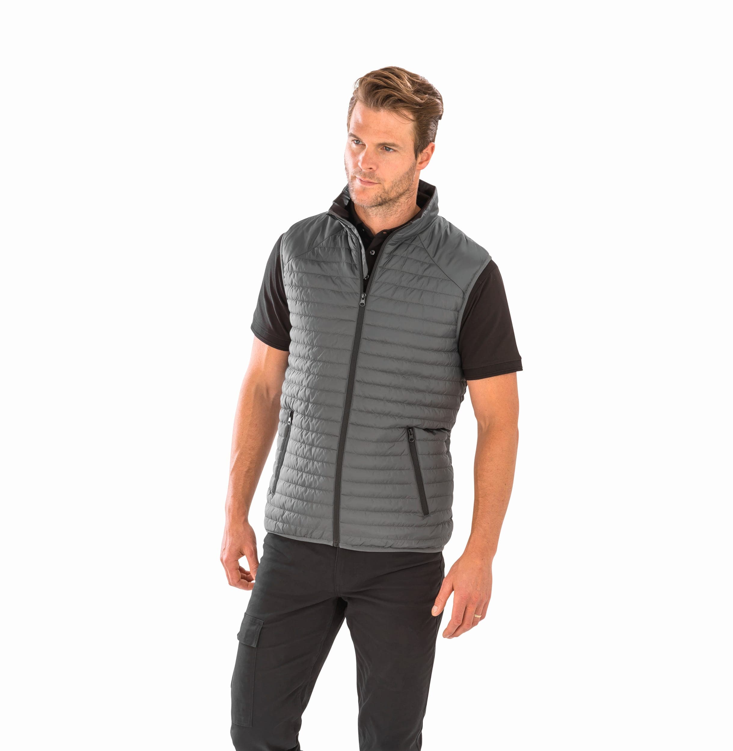 Bodywarmer THERMOQUILT recyclé en situation