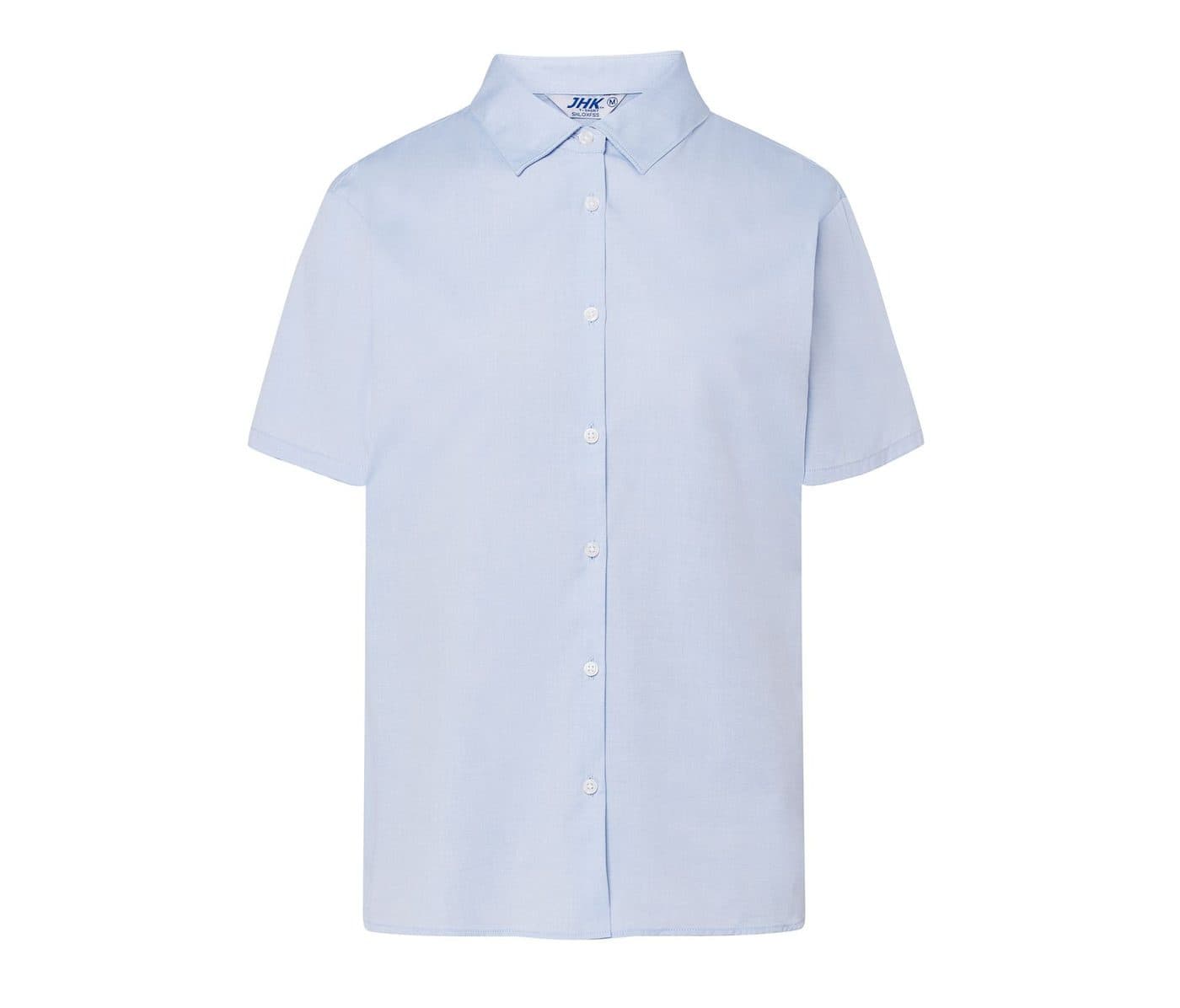 OXFORD SHIRT SHORT SLEEVES LADY coloris Bleu ciel