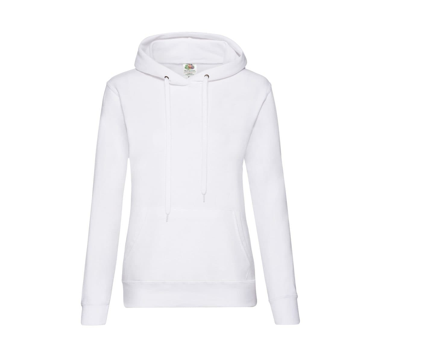 LADIES CLASSIC HOODED SWEAT coloris Blanc