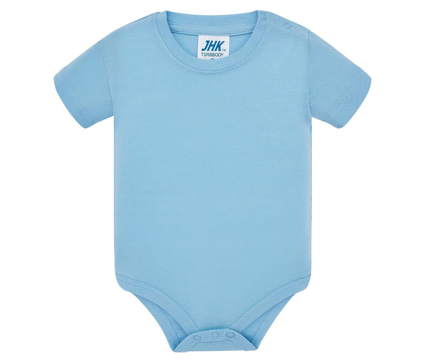 SINGLE JERSEY BABY BODY coloris Bleu ciel