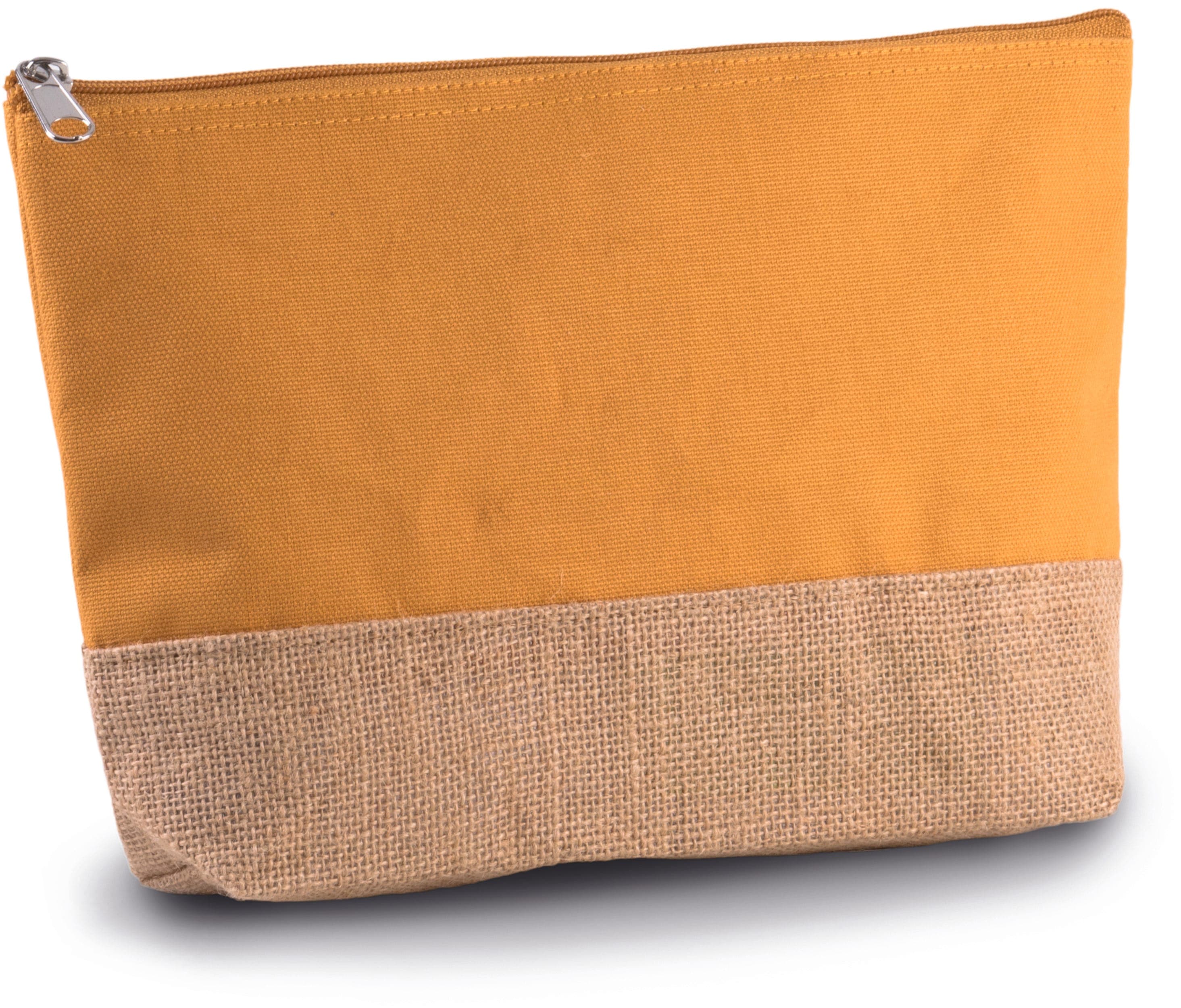 Pochette en toiles de coton et jute en situation
