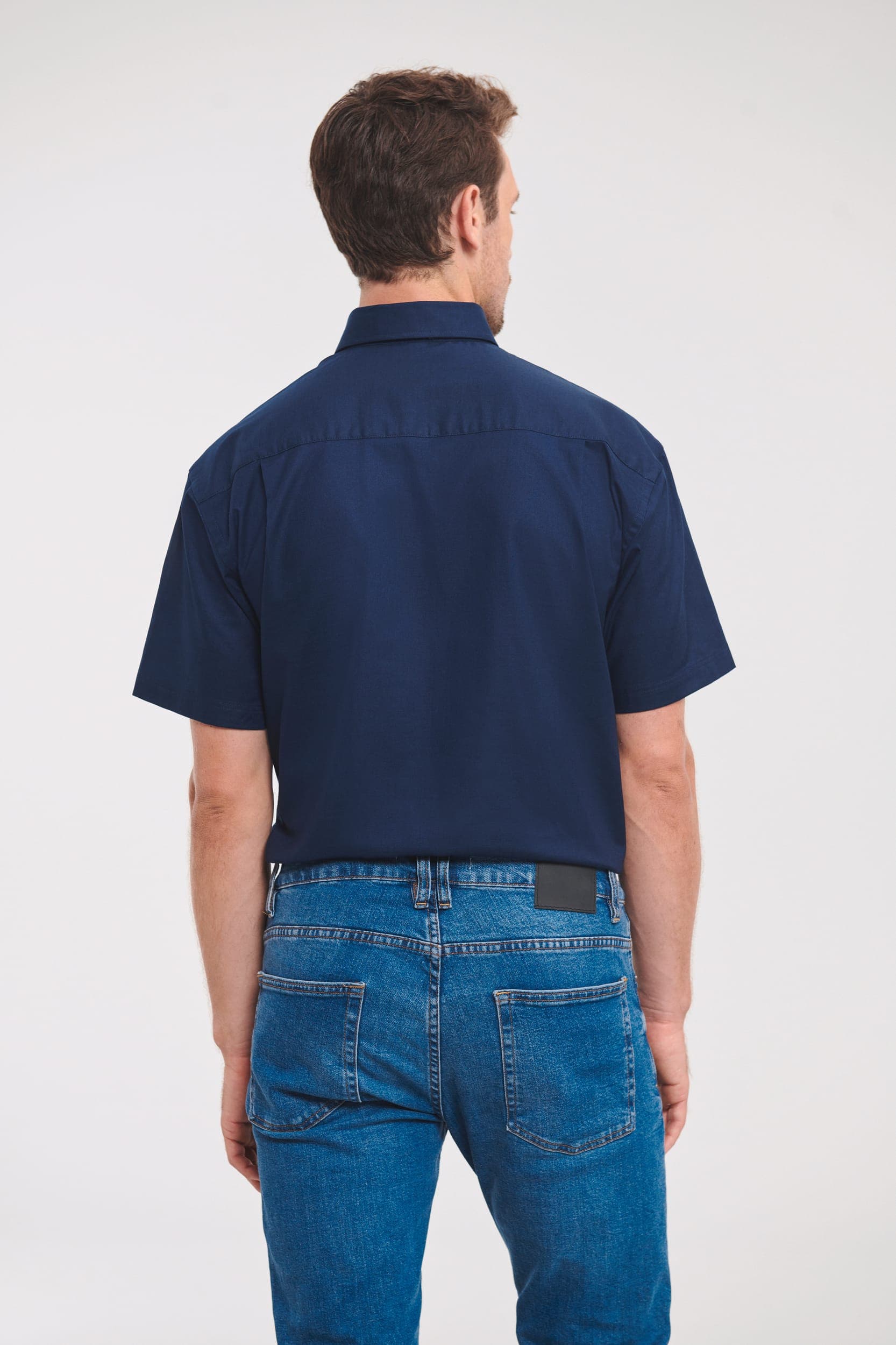 Chemise homme manches courtes Oxford en situation