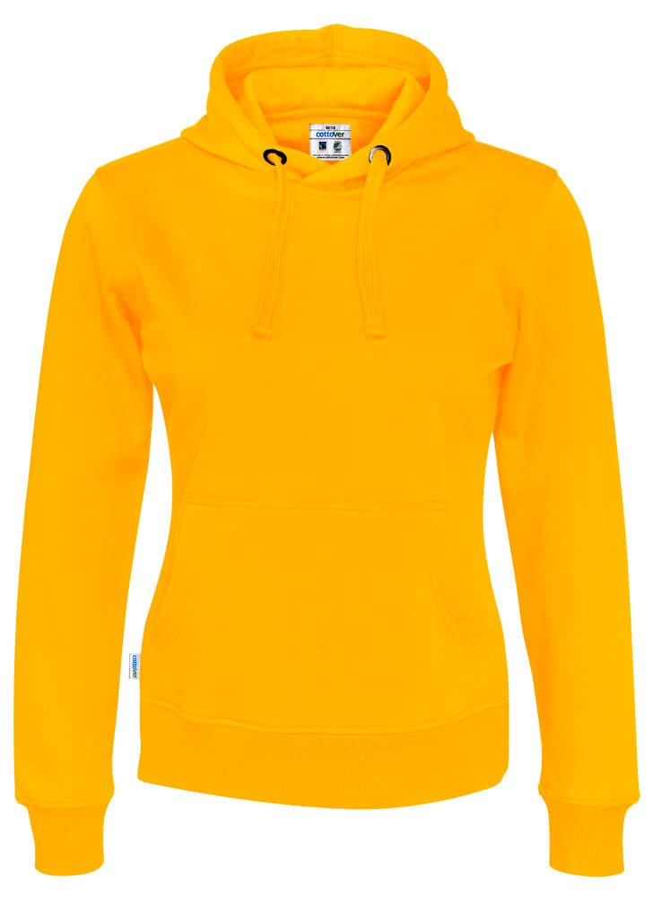 HOODIE FEMME - CERTIFIÉ GOTS coloris Jaune