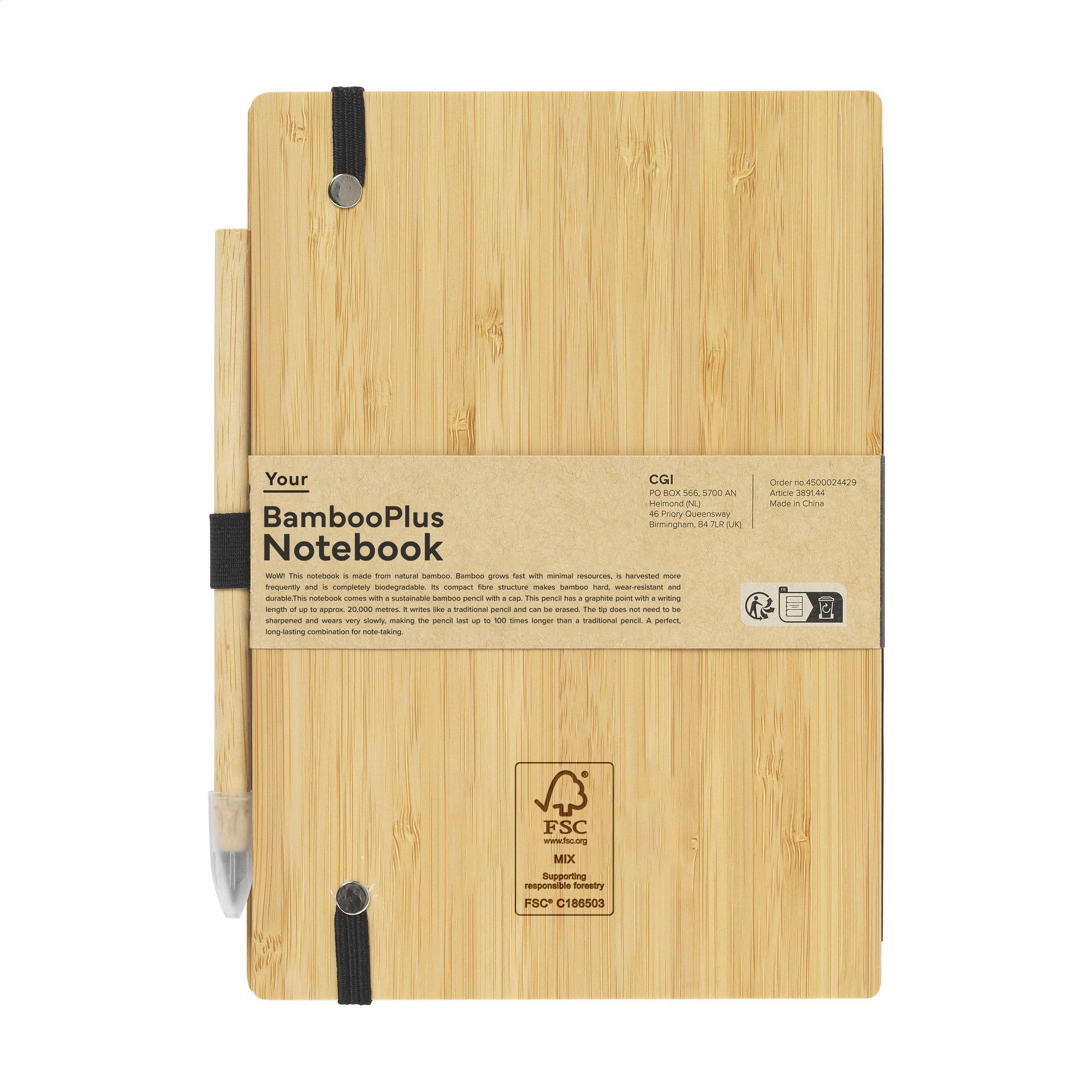 Carnet de notes BambooPlus A5 - stylo sans encre en situation