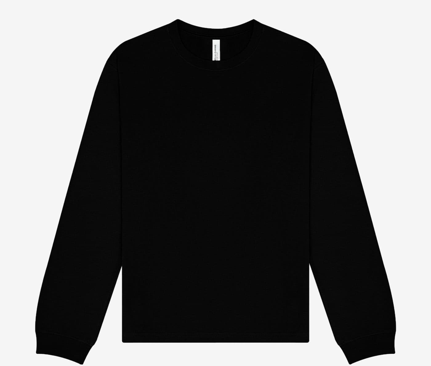 UNISEX LONG SLEEVE HEAVY TEE coloris Noir