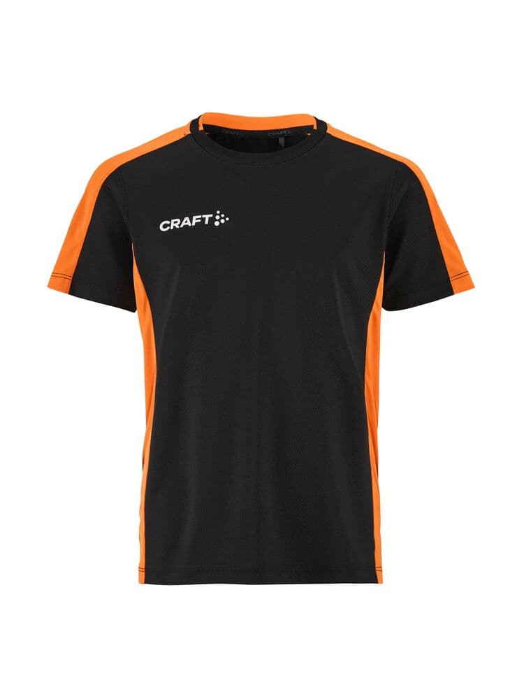 Craft Evolve 2.0 contrast jersey jr coloris Noir / Orange