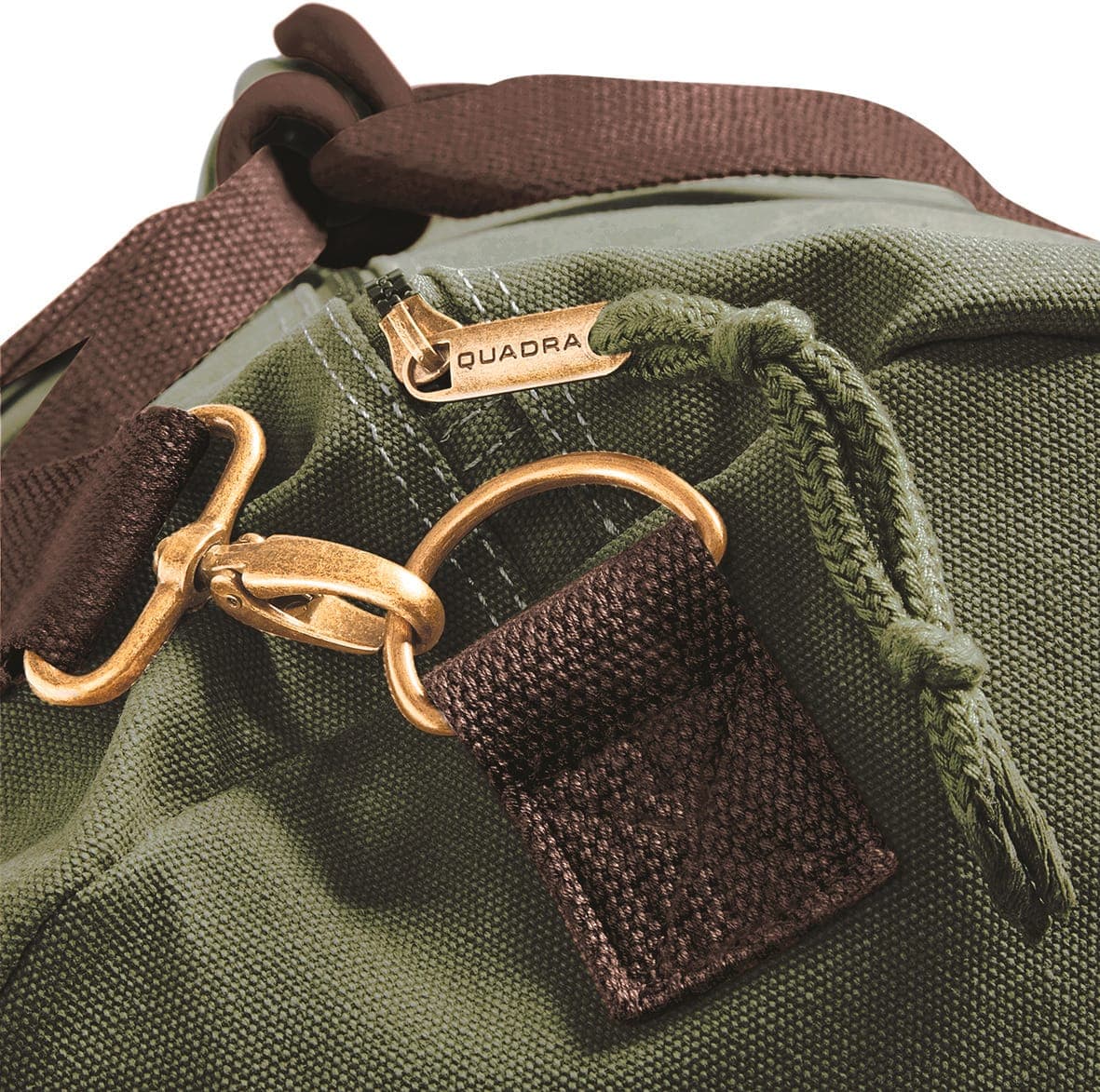 Sac de voyage vintage en toile en situation