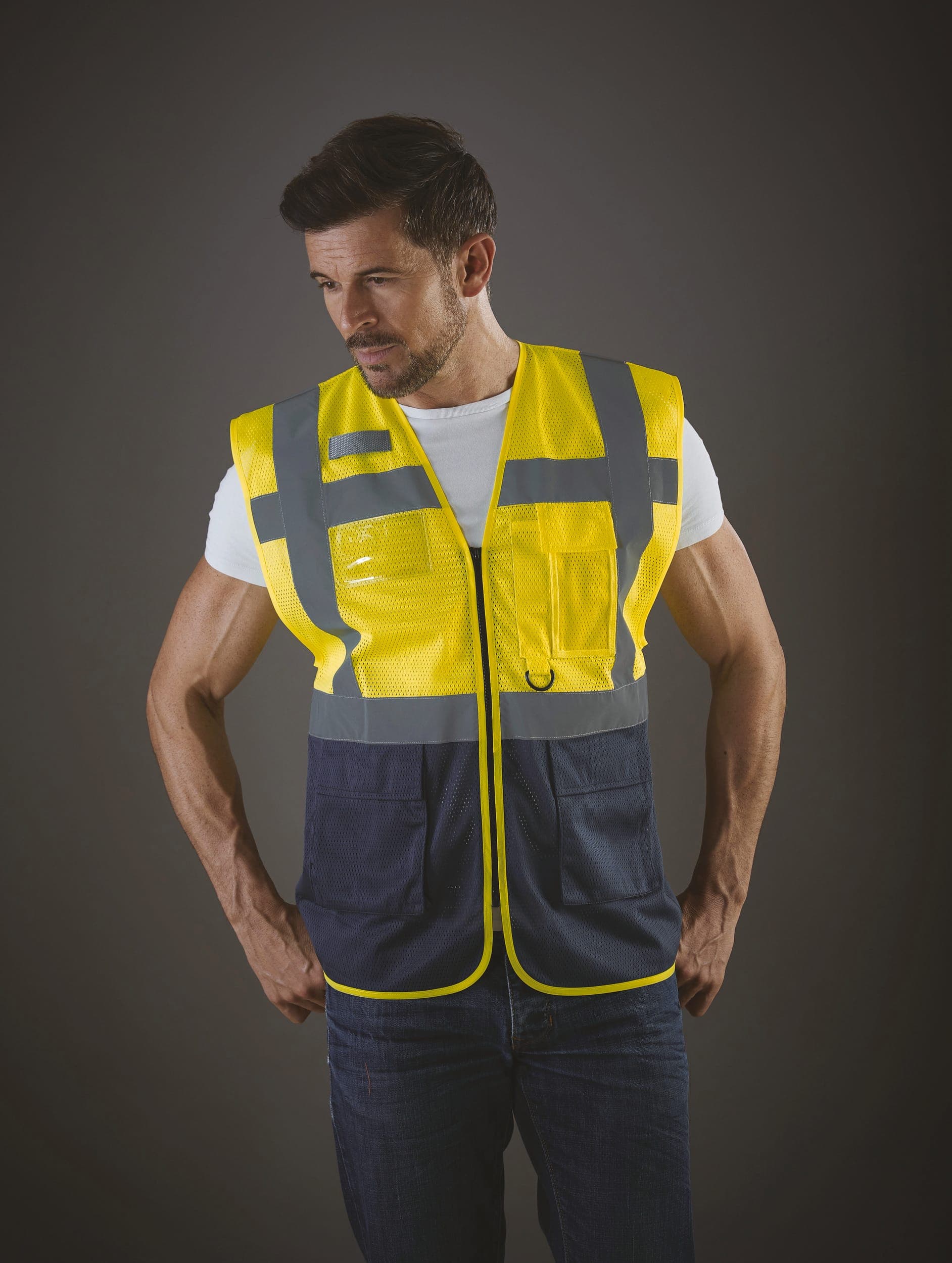 Gilet haute visibilité Top Cool "Management" en situation