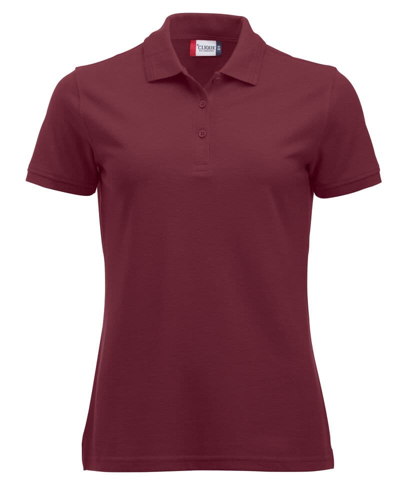 Clique Manhattan Women Polo coloris Bordeaux